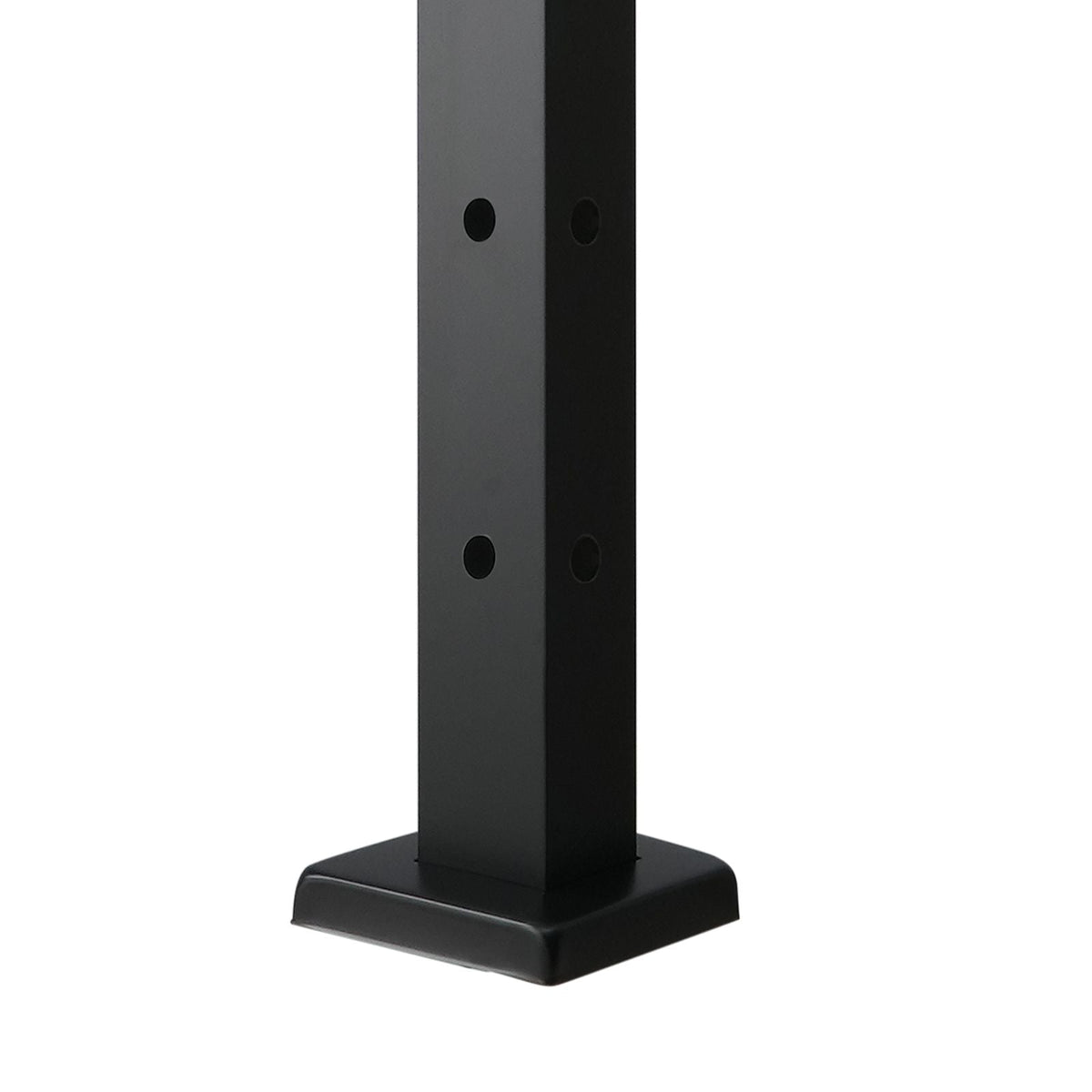 Cable Railing Post, 36x1x2 Inch Corner Railing Post, with L-Shaped Pre-Drilled Holes, Stainless Steel Cable Rail Post with Horizontal and Curved Bracket, 1-Pack, Black, 1JZLGZXHS914IVCFL001V0