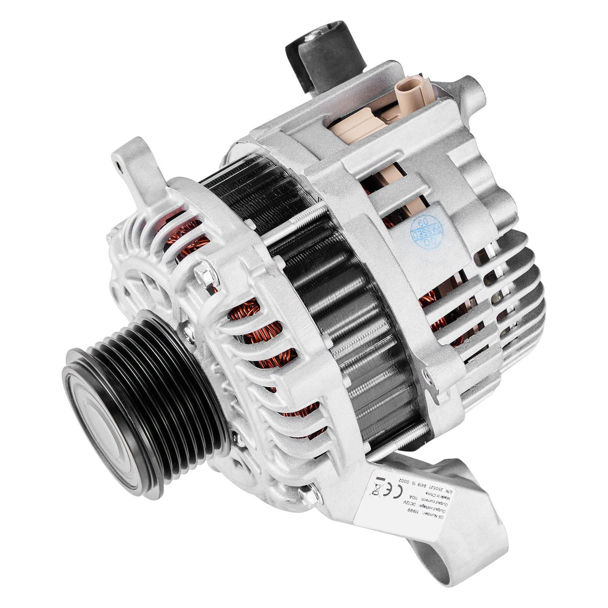Car Alternator 11999, Compatible with Honda Accord L4 2.4L 2013-2017, Automotive Replacement Alternator with Aluminum Housing and Pure Copper Round Coil, 31100-5A2-A02, AHGA88, 14489, A5TL0581ZC
