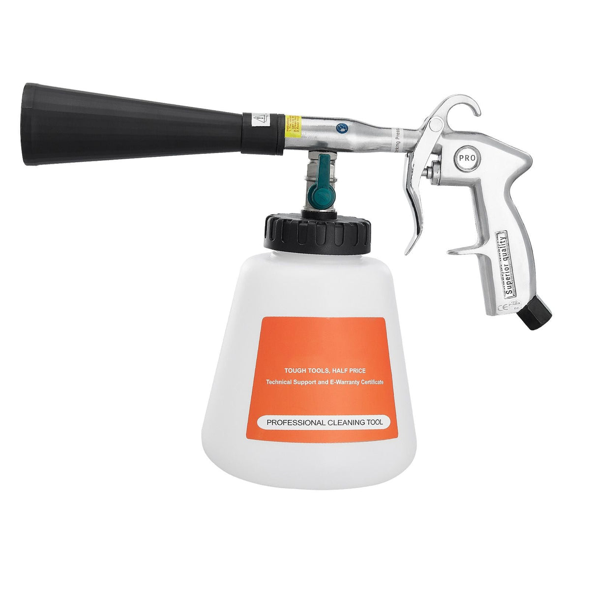 Car Cleaning Gun, 6-9.2 Bar High-Pressure Air Blow Gun with 2 Set Nozzles & 1L Liquid Bottle, Vortex Cleaning Gun, Quickly Blasts Dirt and Dust from Surface, Suitable for 1/4 NPT Air Compressor