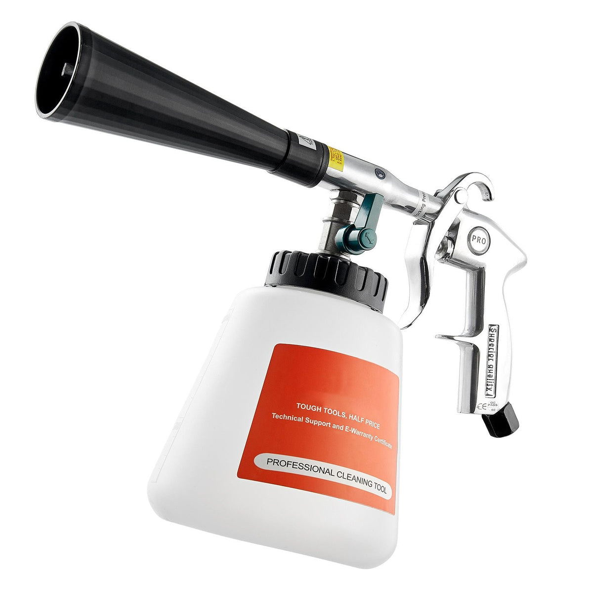 Car Cleaning Gun, 6-9.2 Bar High-Pressure Air Blow Gun with 2 Set Nozzles & 1L Liquid Bottle, Vortex Cleaning Gun, Quickly Blasts Dirt and Dust from Surface, Suitable for 1/4 NPT Air Compressor
