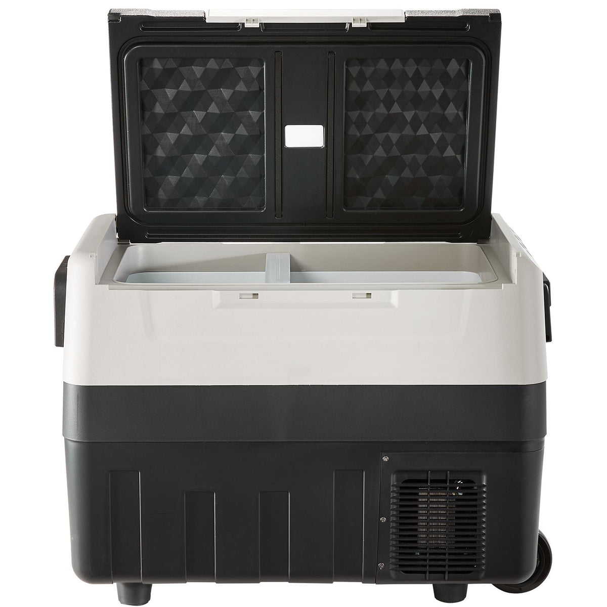 Car Refrigerator, 12 Volt Car Refrigerator Fridge, 37 QT/35 L Dual Zone Portable Freezer, -4-50 Fahrenheit Adjustable Range, 12/24V DC and 100-240V AC Compressor Cooler for Outdoor, Camping, RV