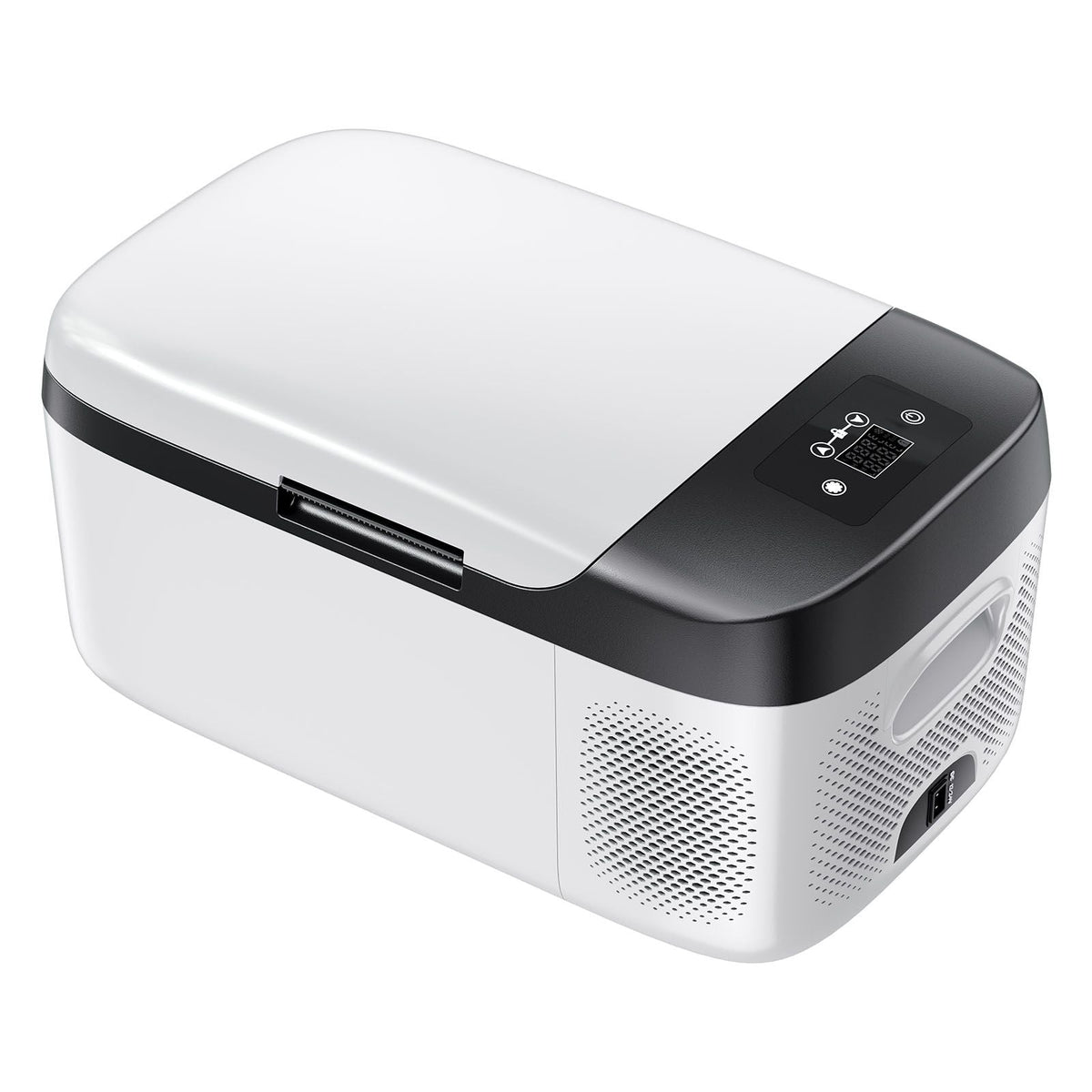 Car Refrigerator, DC 12/24V AC100-240V Compressor Electric Cooler, -4°F to 68°F Car Fridge with APP Control, 16 QT Cars Freezer for RVs, Campsites, Boats, Camping, Fishing, 60W Portable Freezer