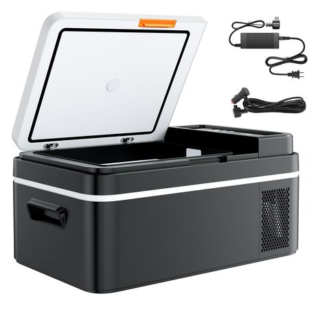 Car Refrigerator, DC 12/24V AC100-240V Compressor Electric Cooler, -4°F to 68°F Car Fridge with APP Control, 21 QT Cars Freezer for RVs, Campsites, Boats, Camping, Fishing, 60W Portable Freezer