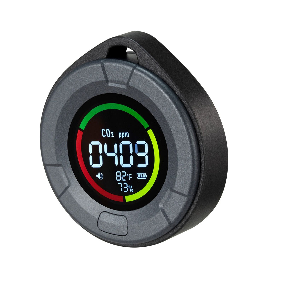 Carbon Dioxide Monitor, CO2 Controller with Temperature and Humidity Display, NDIR Sensor, CO2 Sensor for Outdoors, Home, Office, Car, Lightweight & Portable