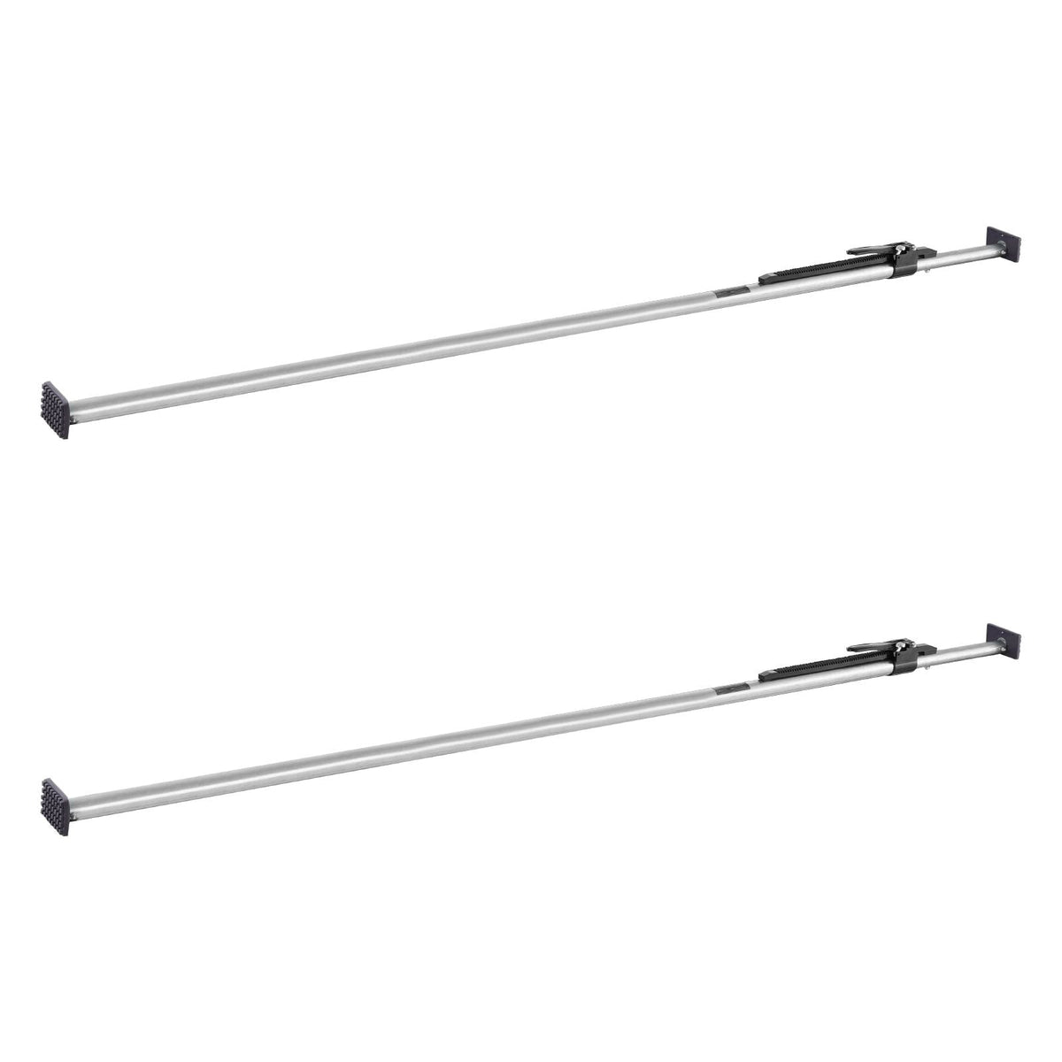 Cargo Bar, Ratcheting Cargo Bar Adjustable from 89" to 104", Heavy-duty Steel Cargos Stabilizer with Non-Slip Foot Pads, Truck Bed Load Lock Bars for Box Trucks, Semi-Trailers, Trailers (2PCS)