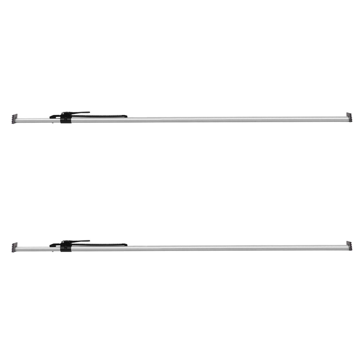 Cargo Bar, Ratcheting Cargo Bar Adjustable from 89" to 104", Heavy-duty Steel Cargos Stabilizer with Non-Slip Foot Pads, Truck Bed Load Lock Bars for Box Trucks, Semi-Trailers, Trailers (2PCS)