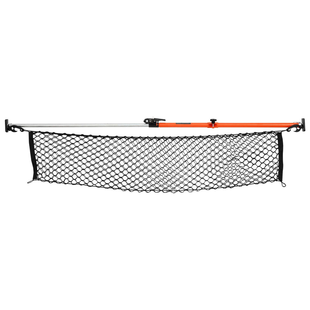 Cargo Bar, Ratcheting Cargo Bars Adjustable from 40" to 73", Heavy-duty Steel Cargos Stabilizer with Storage Net & Divider Bar, Telescoping Load Lock Bars for SUVs, Sedans