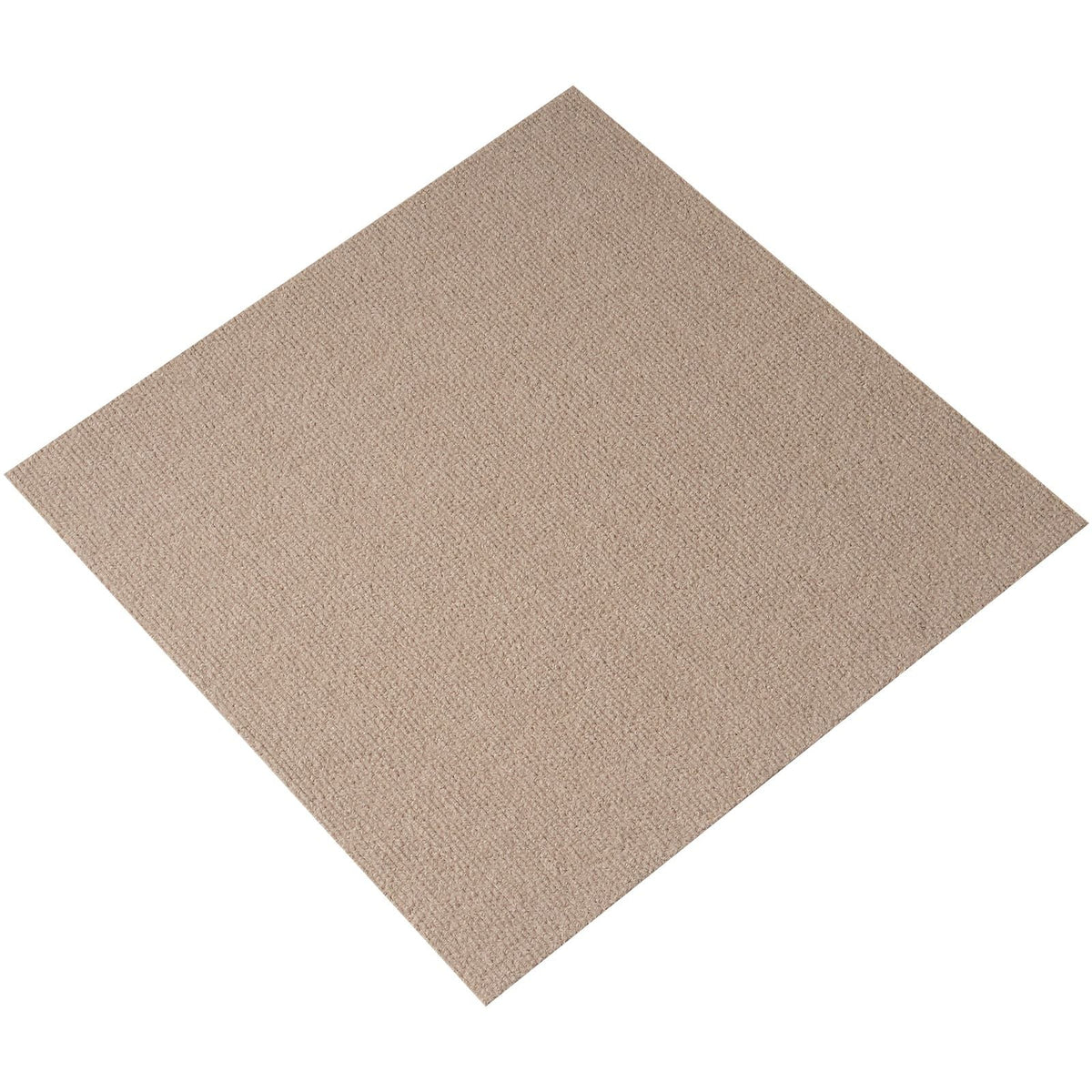 Carpet Tiles Peel and Stick, 18' x 18' Squares Self Adhesive Carpet Floor Tile, Soft Padded Carpet Tiles, Easy Install DIY for Bedroom Living Room Indoor Outdoor (10 Tiles, Light Brown)