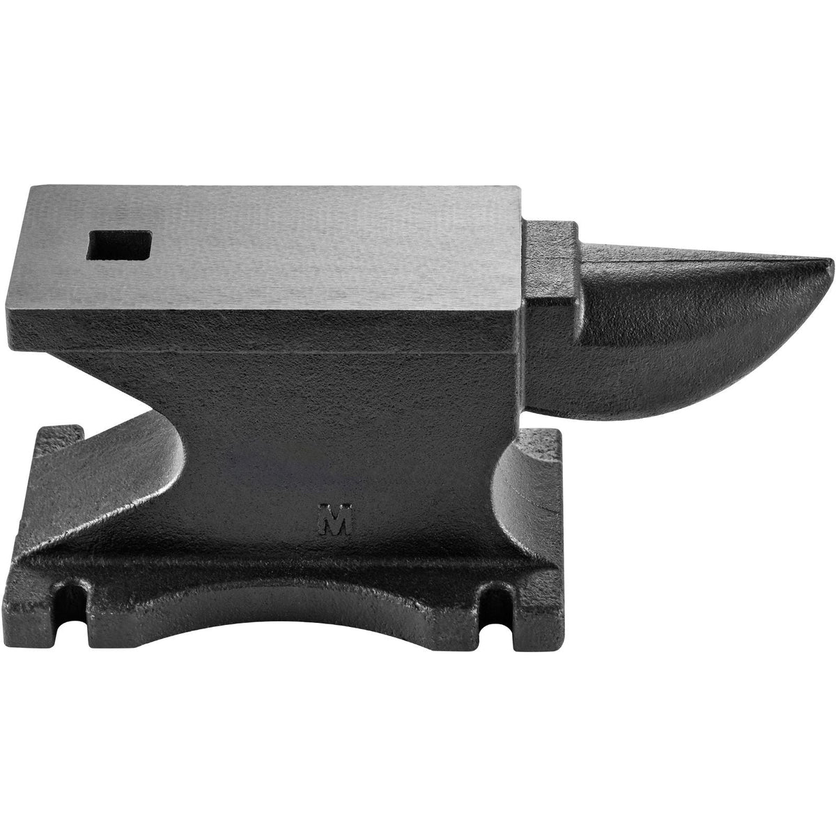 Cast Iron Anvil, 100 Lbs/45kg Single Horn Anvil, with 10.4 x 5 in Countertop and Stable Base, High Hardness Rugged Round Horn Anvil Blacksmith, for Shaping, Bending, Twisting