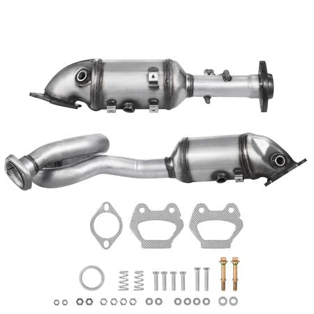 Catalytic Converter, 2 Pack, Compatible with 2012-2017 Jeep Wrangler 3.6L V6, Front, Replacement OE 641511, Stainless Steel Material High Flow Catalytic Converter, for Exhaust Gas Purification