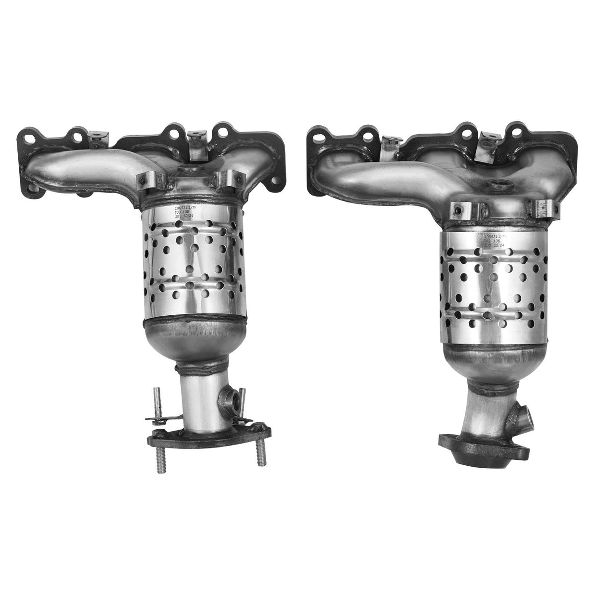 Catalytic Converter, 2 Pack, Compatible with Ford Police Interceptor Sedan Explorer FLEX Police Interceptor Utility Taurus/Lincoln MKS MKT MKZ, 3.5L V6, Front, Left, Right, Replacement OE 30585