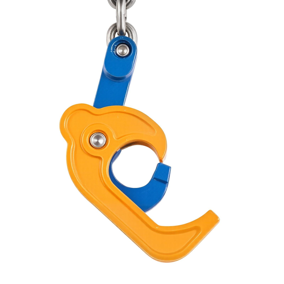Chain Drum Lifter, G80 Drum Lifting Chain Sling with Security Hook, 2200LBS Capacity, Drums Handling Equipment Fits for Crane Forklift, Carbon Steel Barrel Lifter for Plastic & Metal Drums