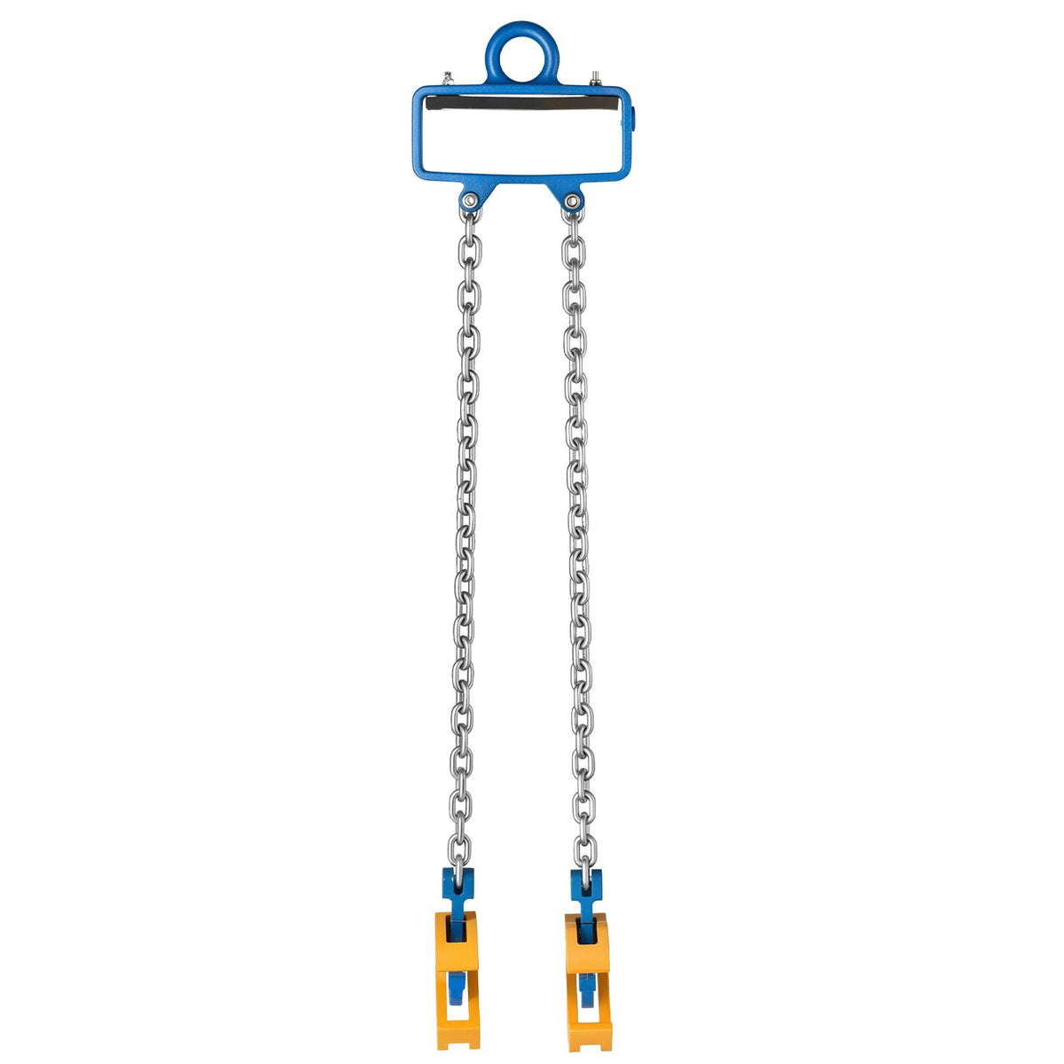 Chain Drum Lifter, G80 Drum Lifting Chain Sling with Security Hook, 2200LBS Capacity, Drums Handling Equipment Fits for Crane Forklift, Carbon Steel Barrel Lifter for Plastic & Metal Drums