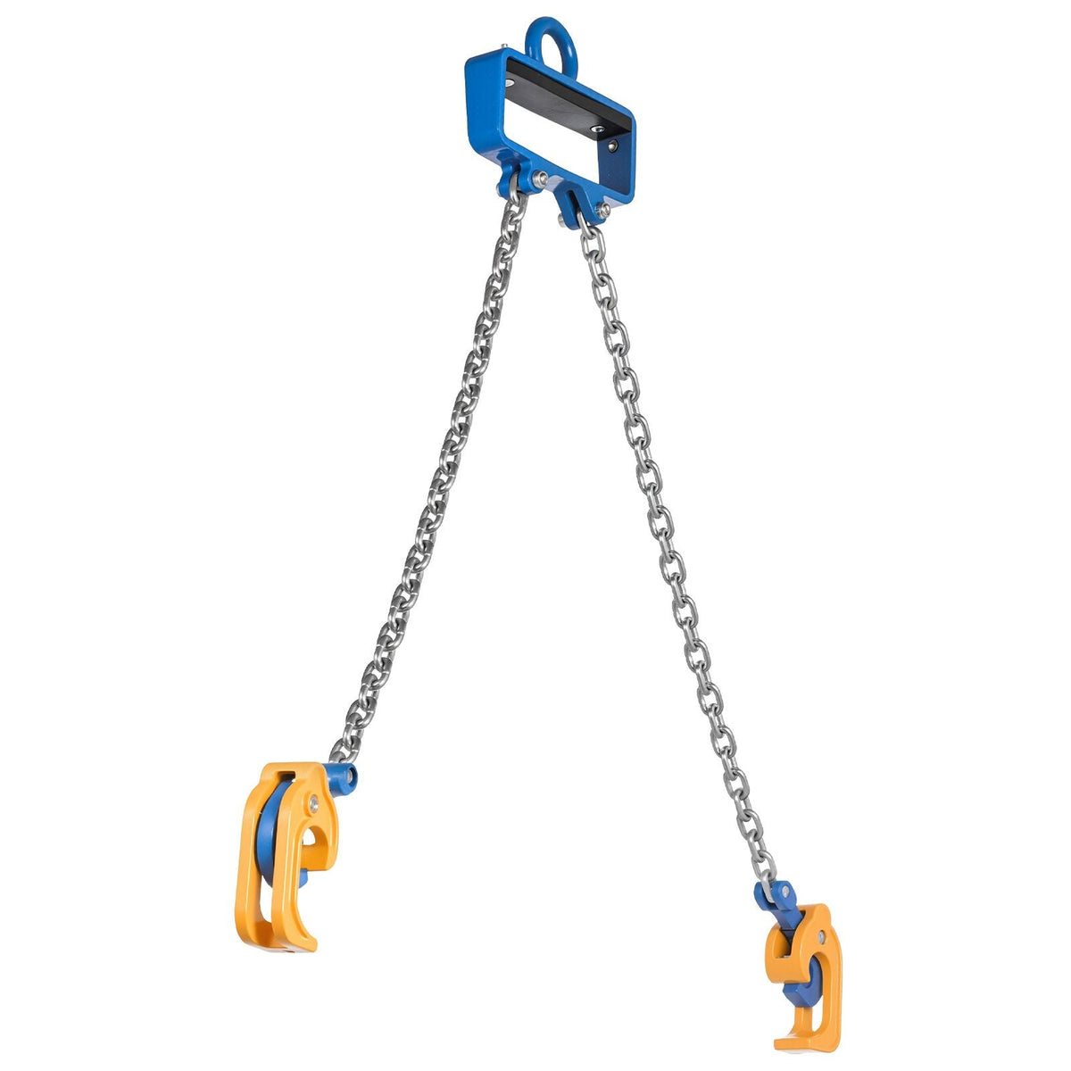 Chain Drum Lifter, G80 Drum Lifting Chain Sling with Security Hook, 2200LBS Capacity, Drums Handling Equipment Fits for Crane Forklift, Carbon Steel Barrel Lifter for Plastic & Metal Drums
