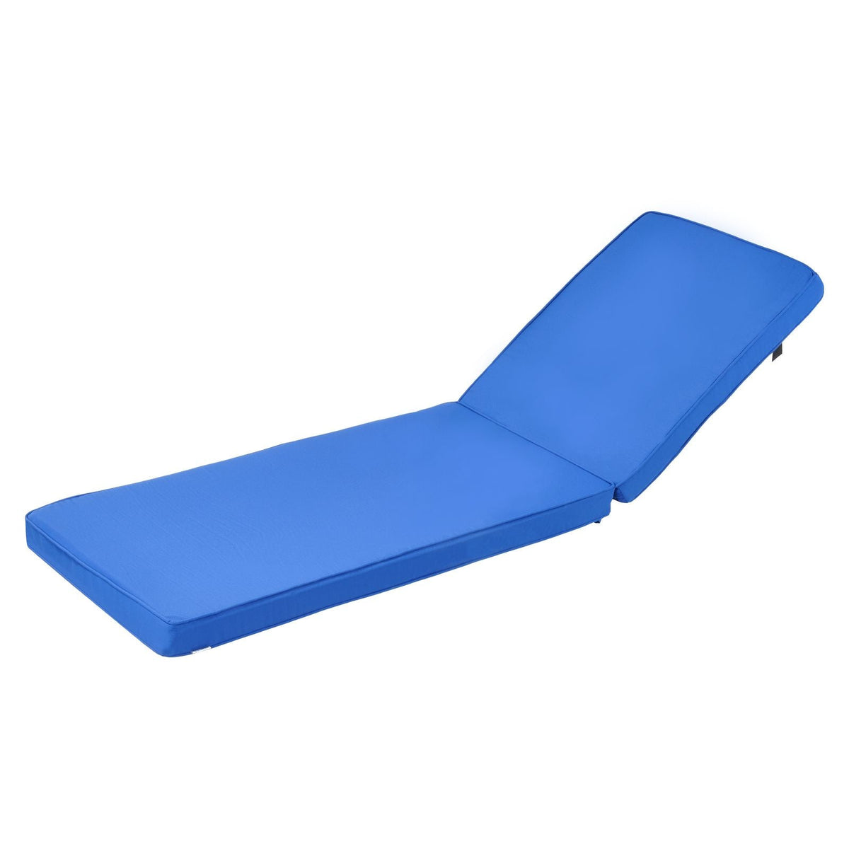 Chaise Lounge Cushion, 72 x 21 x 3 in, Outdoor Lounge Chair Cushions, Waterproof & Fade-Resistant, Sun Lounger Replacement Cushions with Ties, Patio Lounger Pads for Pool Deck Lawn, Blue