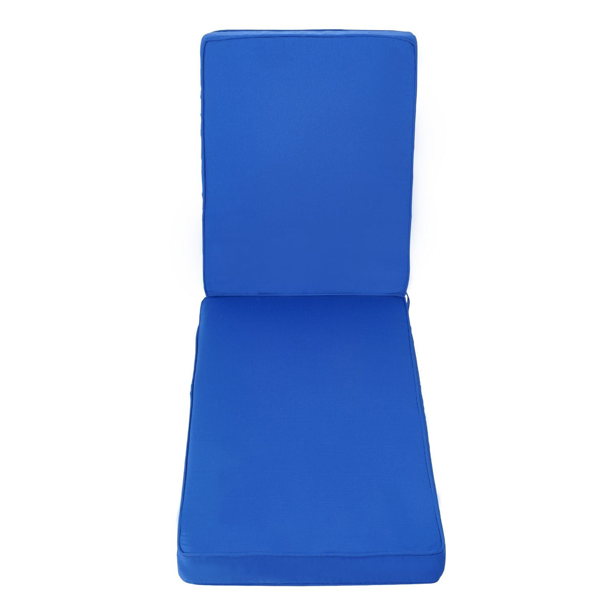Chaise Lounge Cushion, 72 x 21 x 3 in, Outdoor Lounge Chair Cushions, Waterproof & Fade-Resistant, Sun Lounger Replacement Cushions with Ties, Patio Lounger Pads for Pool Deck Lawn, Blue