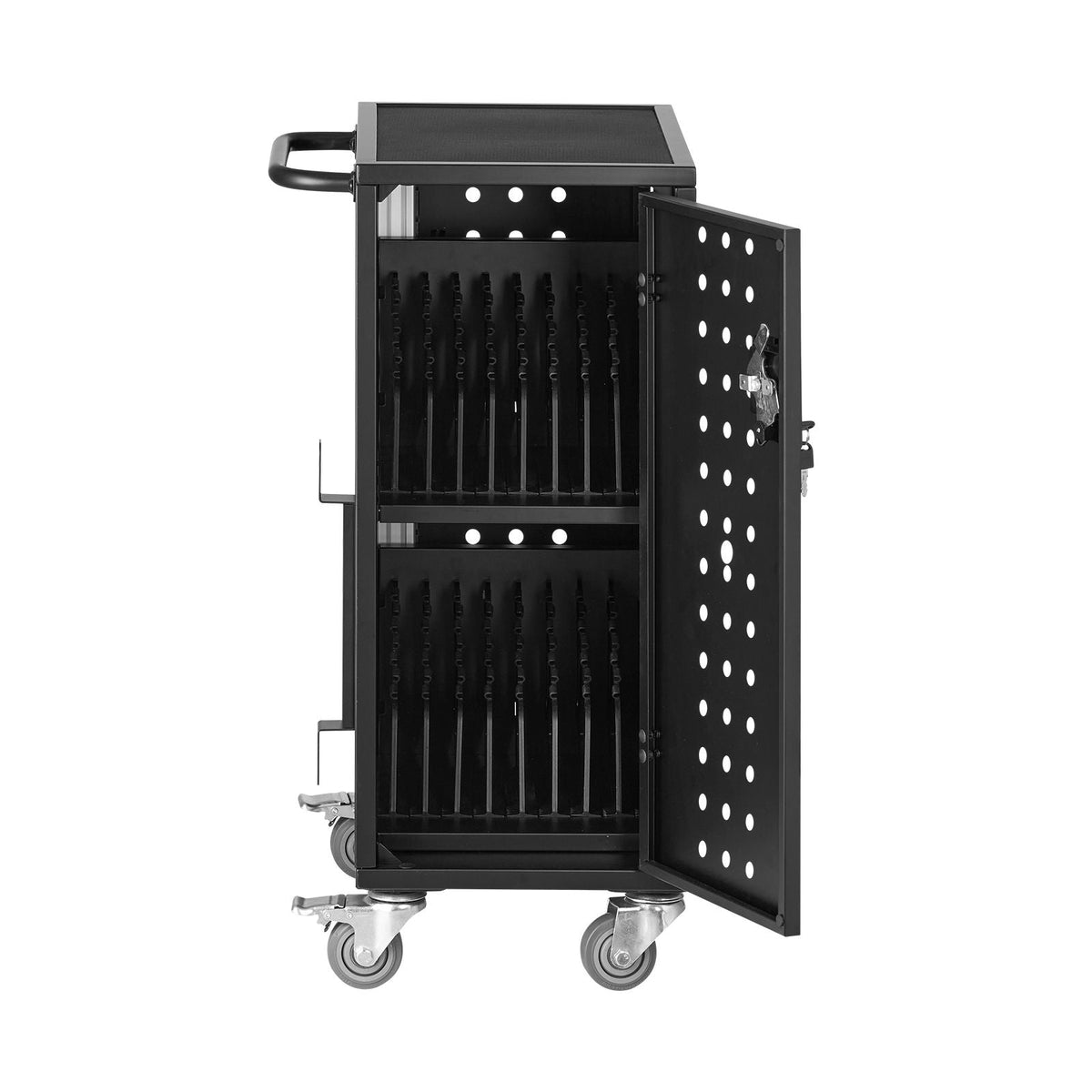 Charging Cart, 16 Device Mobile Charging Station, Up to 15.6 in Screen Size, Office and Classroom Mobile Charging Cart, for Chromebook, Tablet and Laptop