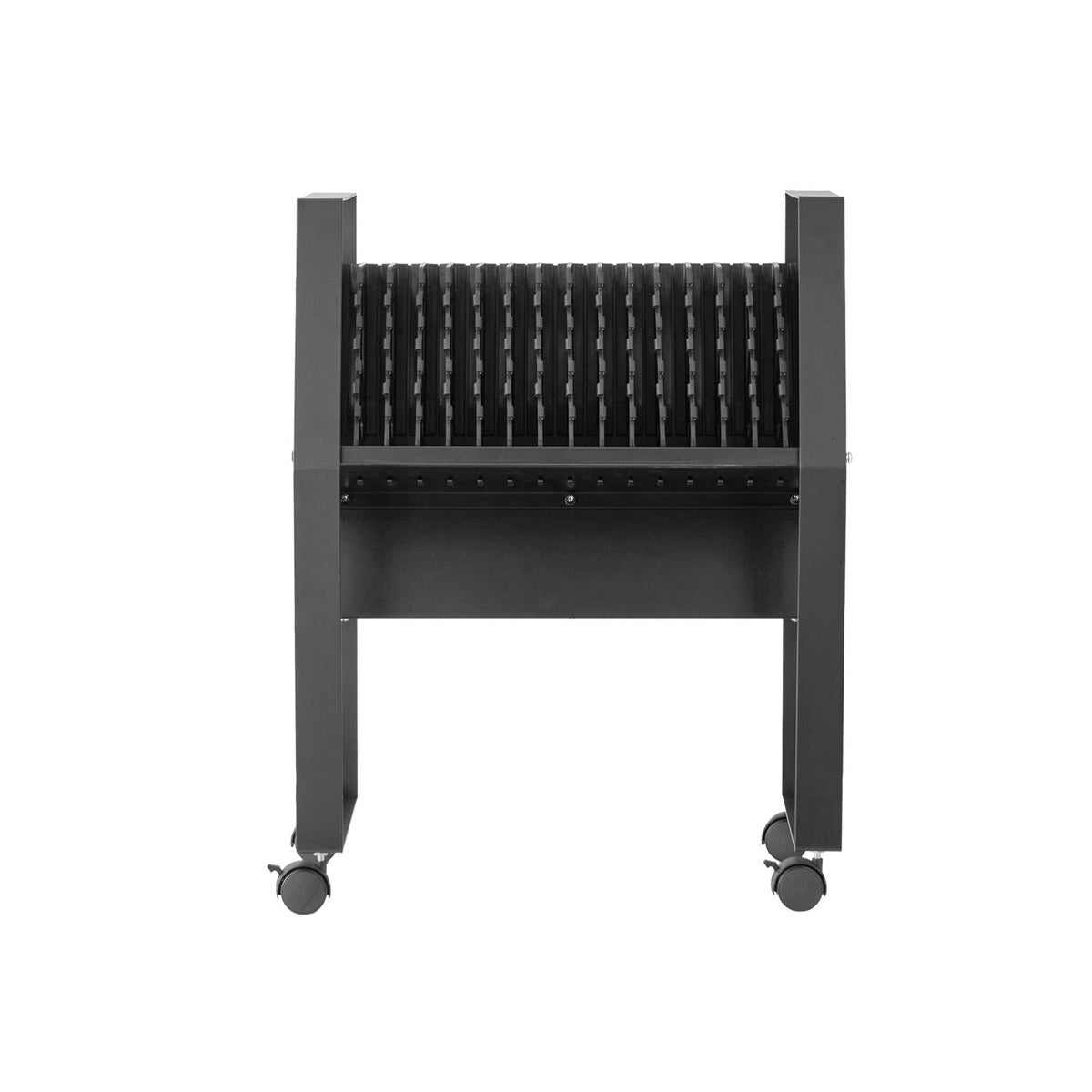 Charging Cart, 16 Device Mobile Open Charging Station, Up to 15.6 in Screen Size, Office and Classroom Mobile Charging Cart, for Chromebook, Tablet and Laptop