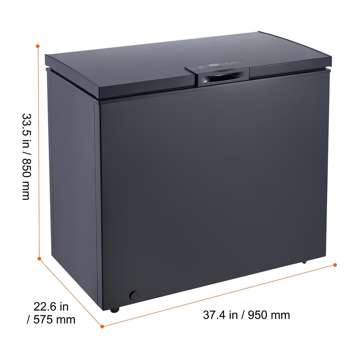 Chest Freezer, 6.7 Cu.ft Compact Deep Freezer, Free Standing Top Open Door Chest Freezers with 2 Removable Baskets & Adjustable Thermostat - Energy Saving, Low Noise & Garage Ready, Black