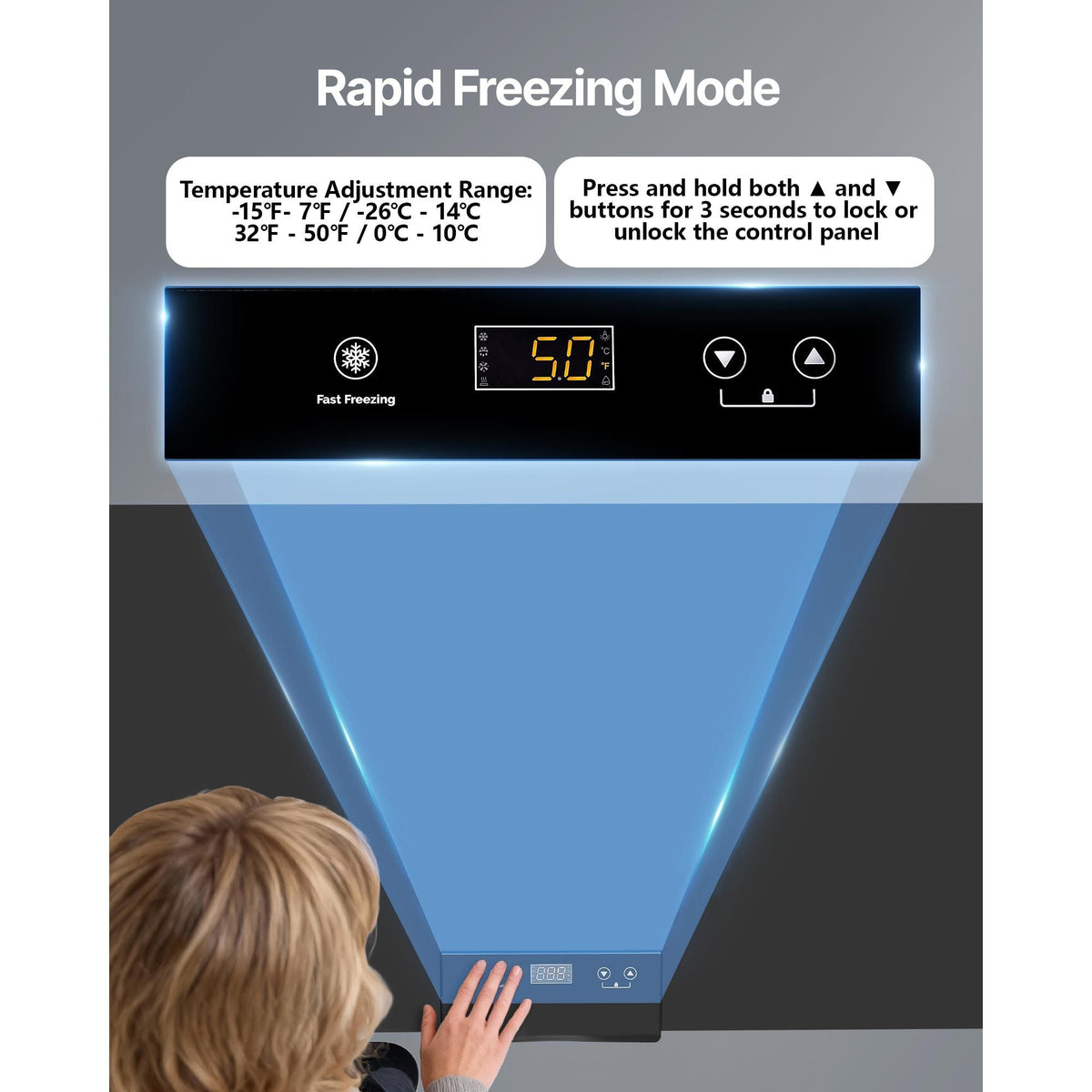 Chest Freezer, 6.7 Cu.ft Compact Deep Freezer, Free Standing Top Open Door Chest Freezers with 2 Removable Baskets & Adjustable Thermostat - Energy Saving, Low Noise & Garage Ready, Black