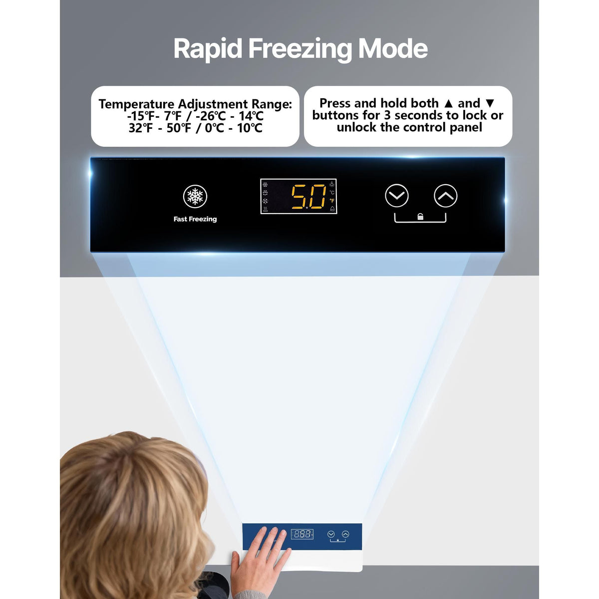 Chest Freezer, 6.7 Cu.ft Compact Deep Freezer, Free Standing Top Open Door Chest Freezers with 2 Removable Baskets & Adjustable Thermostat - Energy Saving, Low Noise & Garage Ready, White