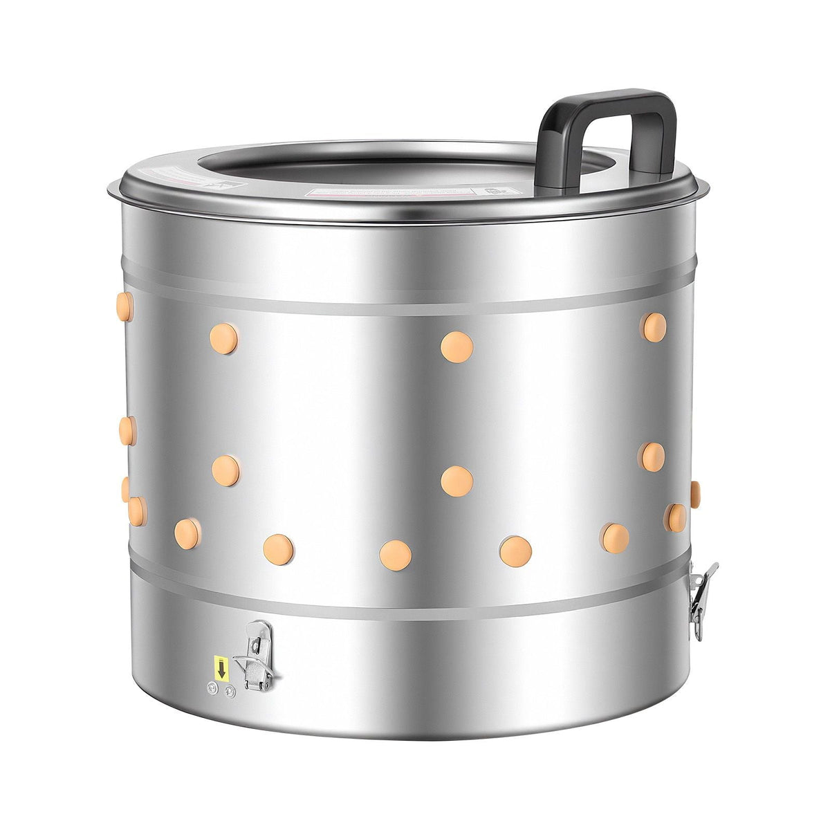 Chicken Plucker Machine, 15.7 in Drum, 550W & 275RPM Electric Chicken Plucking Machine with 114 Soft Fingers & Transport Wheels, Stainless Steel Feather Remover for Processing 1-2 Chicks Once