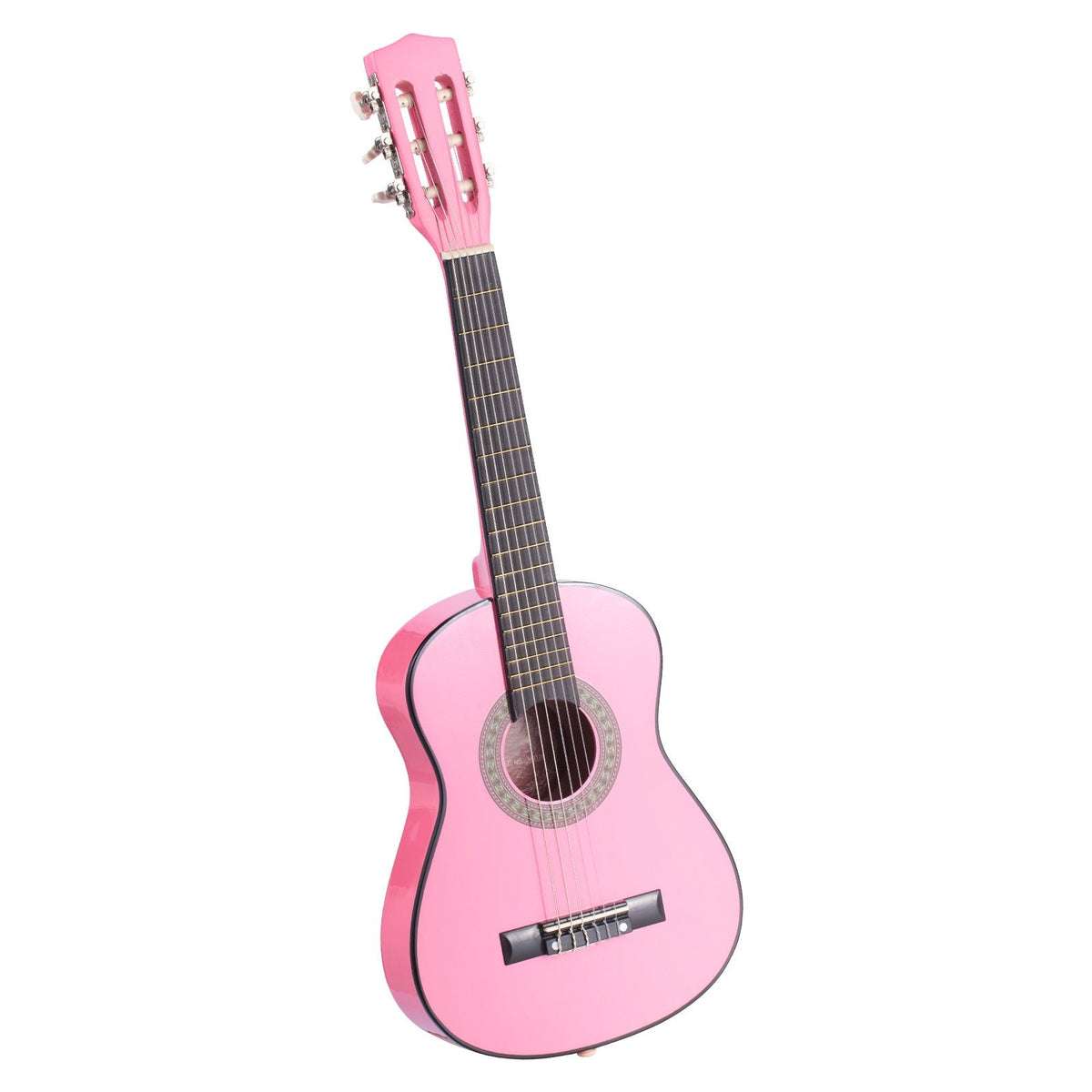 Classical Guitar, 30 Inch, Wood Classical Guitar Starter Kit for Beginners, with Nylon Strings, Gig Bag, Strap, Tuner, Extra Strings, Picks, Capo, Basswood, for Kids Girls Boys Students, Pink