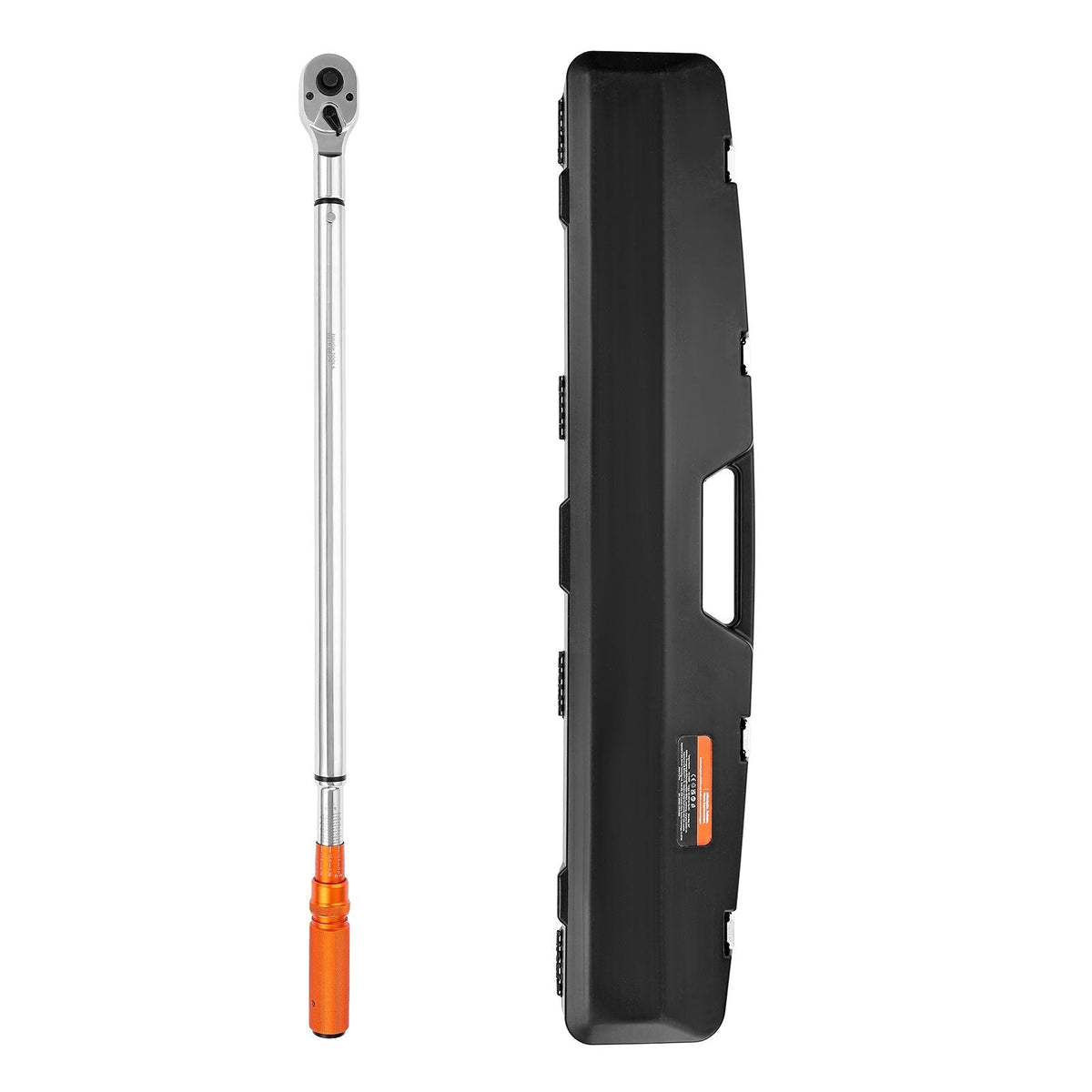 Click Torque Wrench, 3/4 Inch Drive, 100-600 lbf-ft / 136-814N.m, Dual-direction Torque Wrench Set with Dual Range Scales, 48-tooth, ±3% High Precision, Alloy Steel, for Automobile Repair