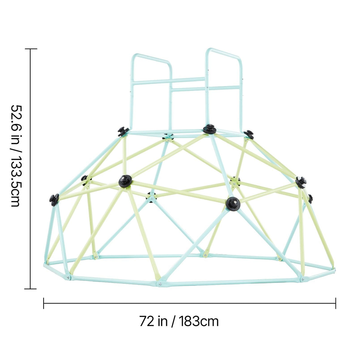 Climbing Dome, 6FT Geometric Dome Climber for Kids, 600LBS Loading Indoor/Outdoor Jungle Gym Playground, Easy-Assembly Backyard Climbing Play Equipment for Boys Girls 3 to 10 Years Old