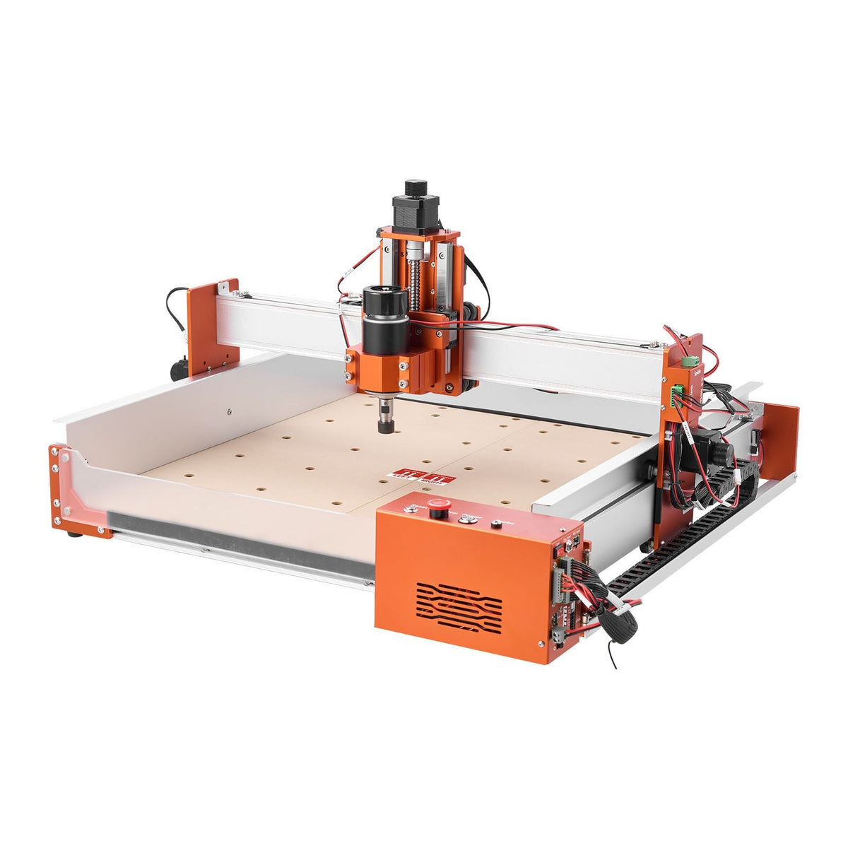 CNC Router Machine, 100W Spindle, 3-Axis Wood Engraving Milling Machine, with 15.75 x 15.75 x 3.74 in Working Area, Linear Rail, Aluminum Alloy Structure, for Wood Acrylic Carving Cutting