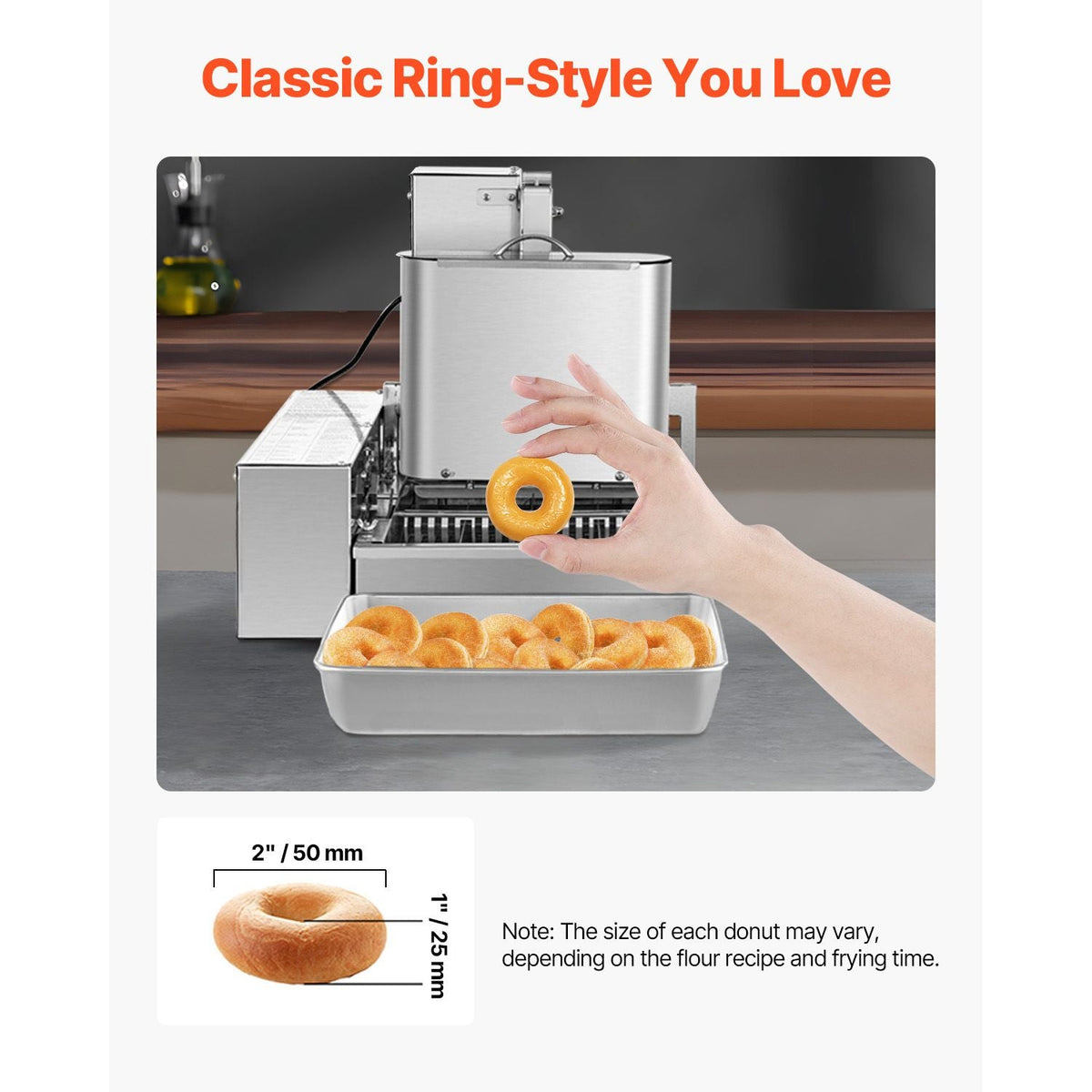 Commercial Automatic Donuts Machine, 4 Rows Donuts Making Equipment, 240 pcs/hour Electric High Power Doughnut Maker, Stainless Steel Frying Auto Fryer, with Intelligent Control