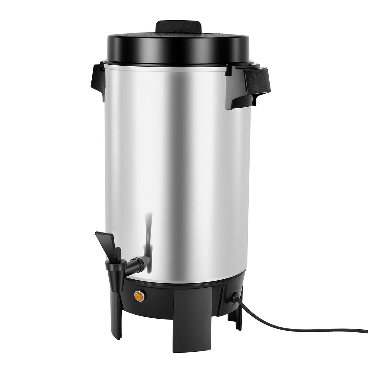 Commercial Coffee Urn, 40 Cup 203oz Hot Beverage Dispenser with Dripless Faucet, 1090W Quick-Brewing Coffee Maker, Automatic Temperature Control, for Catering, Party, Church & Restaurant
