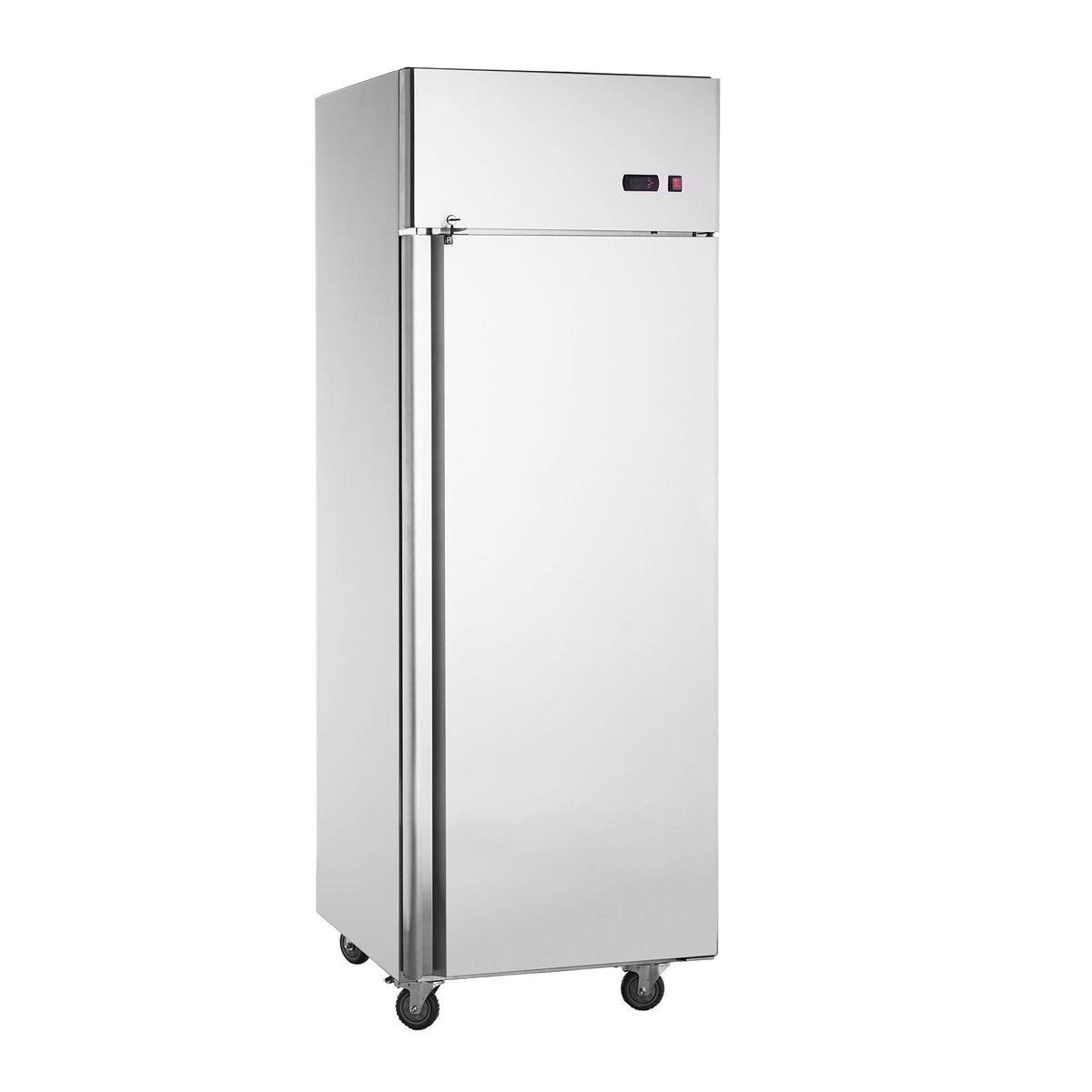 Commercial Freezer 19.32 Cu.ft, Reach In 27" W Upright Freezer Single Door, Auto-Defrost Stainless Steel Reach-in Freezer with 4 Adjustable Shelves, -13 to 5 F Temp Control, LED Light, 4 Wheels