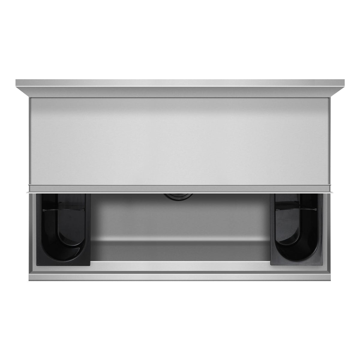 Commercial Ice Bin, 95.3 L Underbar Ice Bin, 35.9 x 19 x 37 in Stainless Steel Ice Chest with Sliding Lid, Bottle Holders, and Adjustable Bullet Feet, Cocktail Unit for Bars, Restaurants, Pubs
