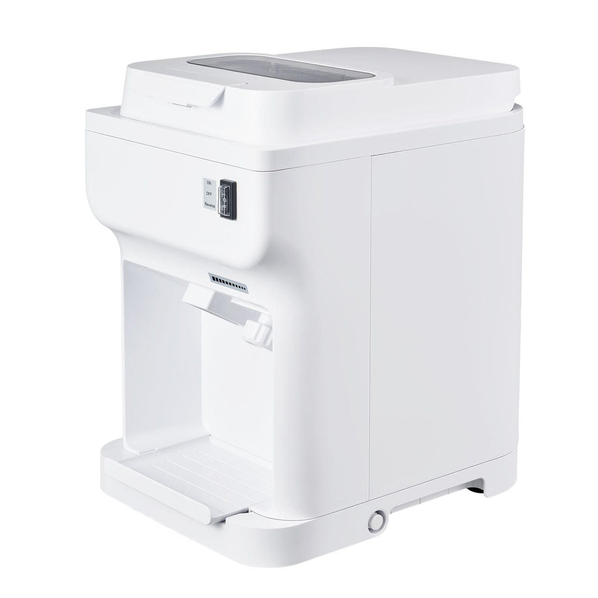 Commercial Ice Shaver Crusher, 220lbs Per Hour Electric Snow Cone Maker with 4L Ice Cube Box, 350W 1500RPM Tabletop Shaved Ice Machine for Parties Events Bar, Home and Commercial Use (White)