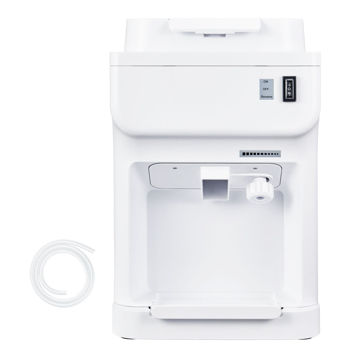 Commercial Ice Shaver Crusher, 220lbs Per Hour Electric Snow Cone Maker with 4L Ice Cube Box, 350W 1500RPM Tabletop Shaved Ice Machine for Parties Events Bar, Home and Commercial Use (White)