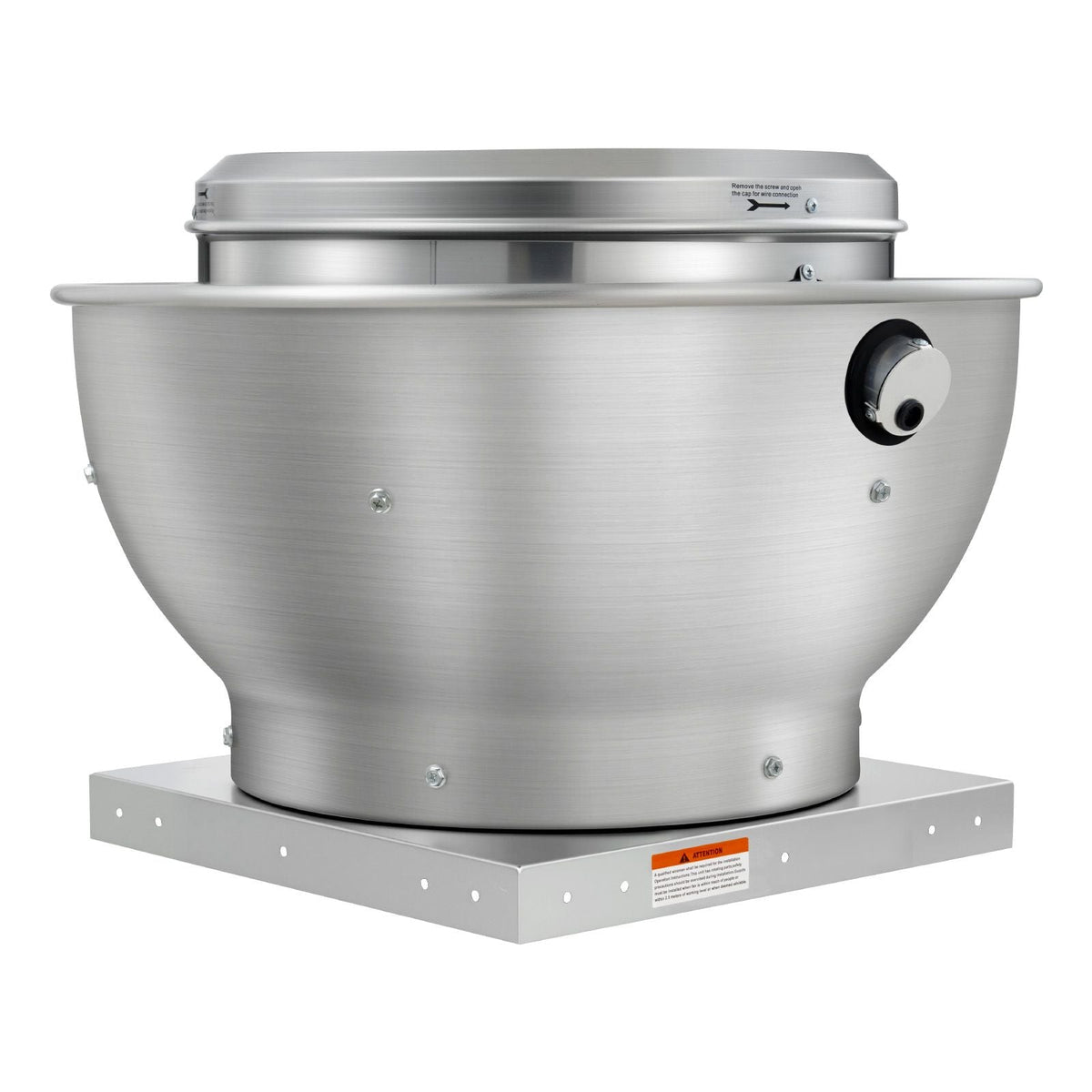 Commercial Kitchen Exhaust Fan, 1616 CFM Restaurant Canopy Hood Exhaust Fan, 0.5HP 375W Direct Drive Food Truck Hood Vent, High Speed & Low Noise, for Warehouse, Agriculture