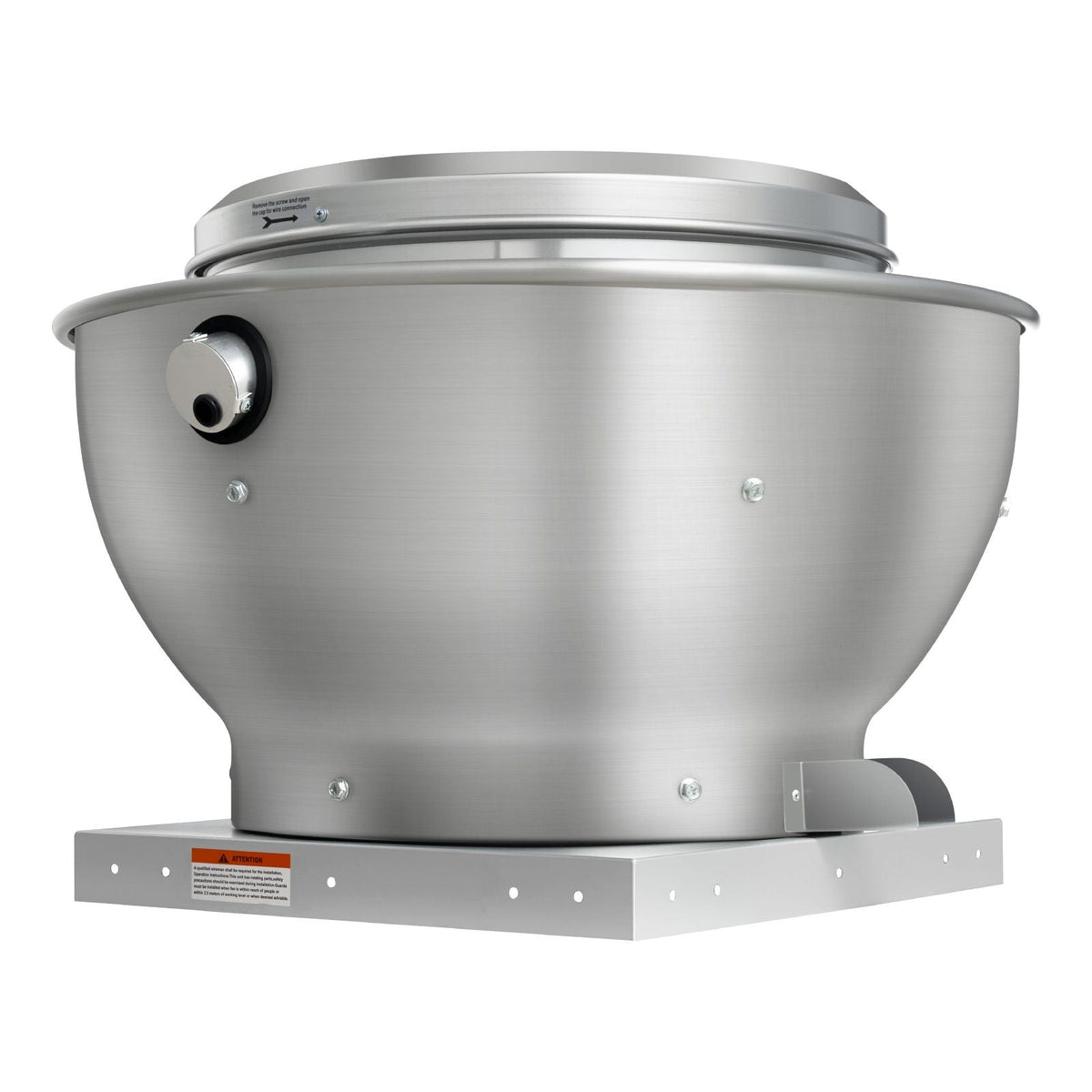 Commercial Kitchen Exhaust Fan, 1616 CFM Restaurant Canopy Hood Exhaust Fan, 0.5HP 375W Direct Drive Food Truck Hood Vent, High Speed & Low Noise, for Warehouse, Agriculture