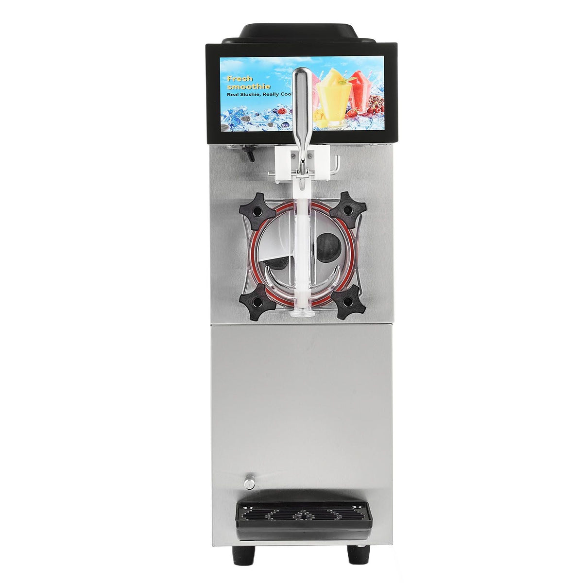 Commercial Slushy Machine, 12L / 3.17 Gal Single Tank, Cool and Freeze Modes, Stainless Steel Margarita Smoothie Frozen Drink Maker, Slushie Machine for Party Cafes Restaurants Bars Home