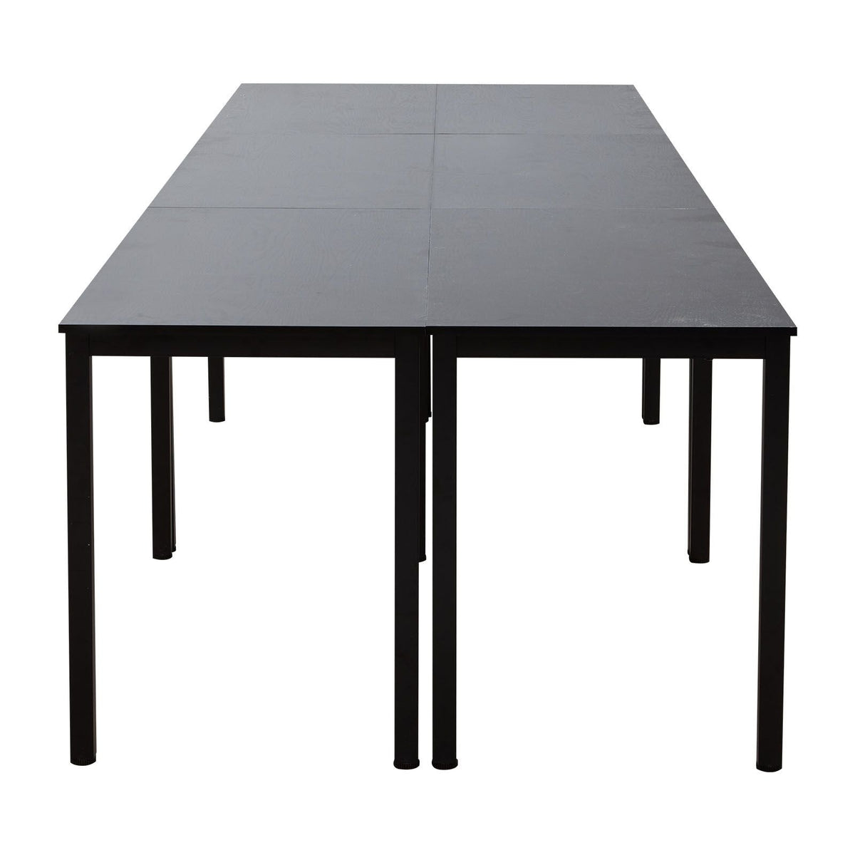Conference Table, Set of 6, 4.5 ft Office Meeting Table for 16 Person, Flexible Combination Desk Set, Modern Rectangle Meeting Desk with Metal Legs for Office, Conference Room, Easy Assembly