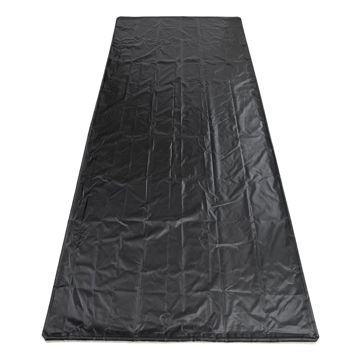 Containment Mat, 7 ft 9 in x 18 ft, Non-Slip PVC Garage Floor Mat with a Cleaning Squeegee, Heavy Duty Durable Waterproof Containment Protection from Snow, Rain and Mud for Cars Parking, Black