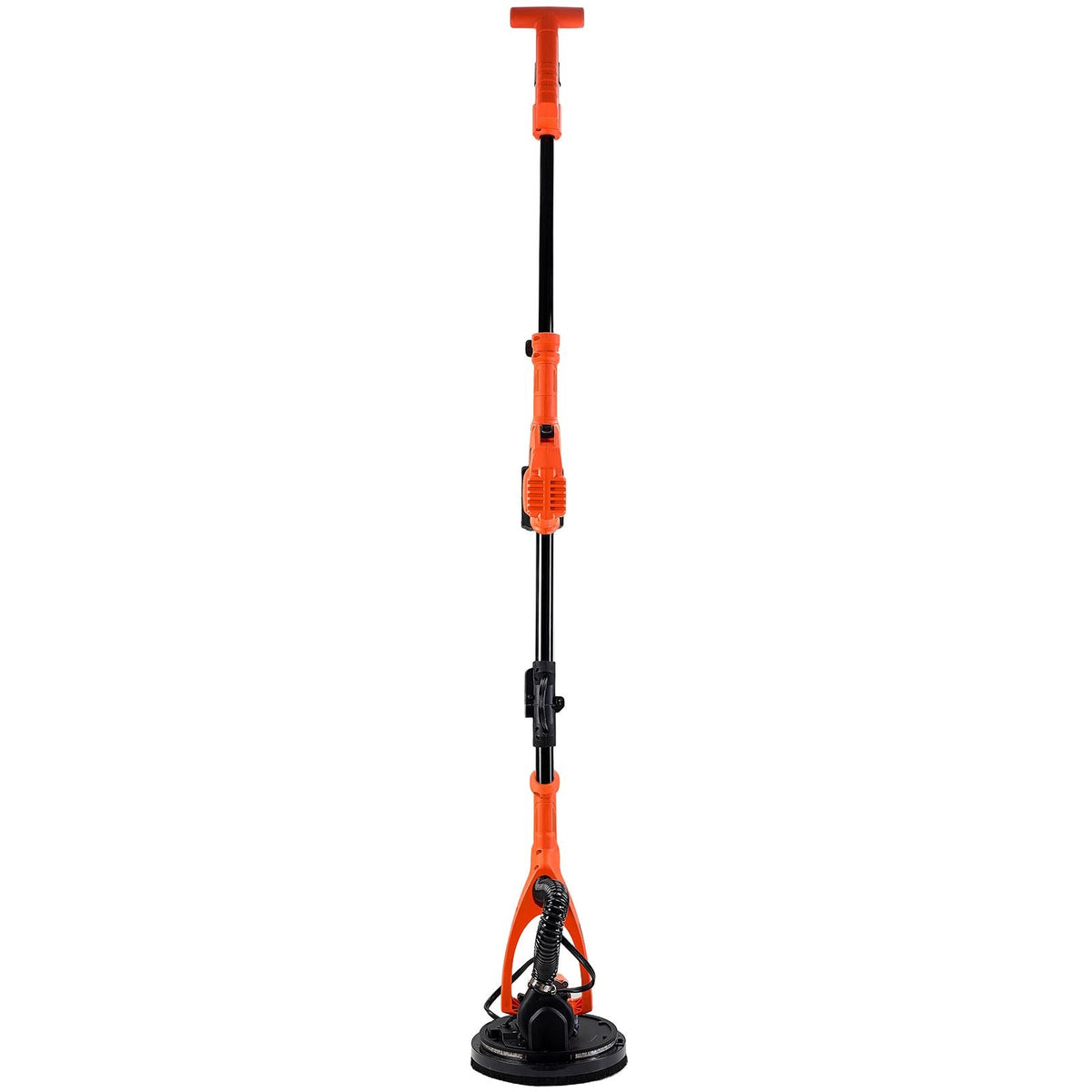 Cordless Drywall Sander, 450W Electric Sander, Popcorn Ceiling Removal Tool with Vacuum Dust Collection, 7 Variable Speed 0-1600 RPM, LED Light, Foldable & Extendable Handle, 15 Sanding Discs
