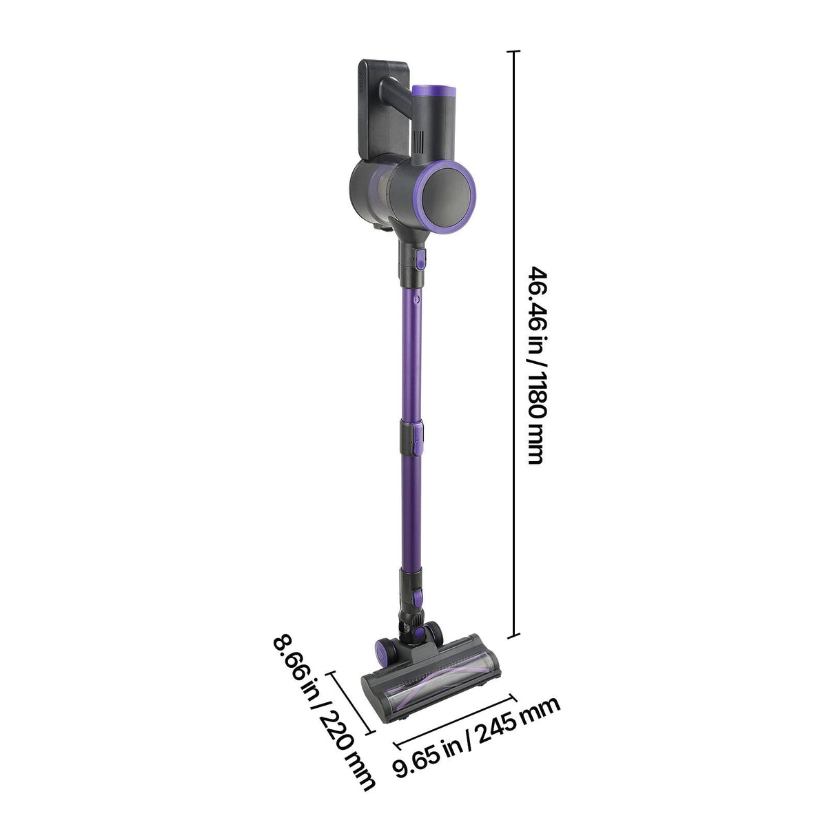 Cordless Vacuum Cleaner, 25KPA Max Powerful Suction, Rechargeable Anti-Tangle Stick Vacuum with Dust Cup, Lightweight Handheld Vac with 35mins Runtime for Home, Carpet, Pet Hair, Hard Floor