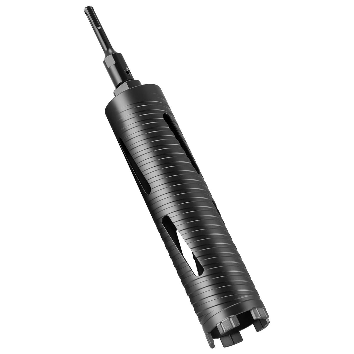 Core Drill Bit, 2-1/2 inch Diameter, 9-1/2 inch Drilling Depth, 5/8-11 Internal Thread, Diamond Dry Coring Bit with 3 Adapters, Pilot Drill and Hex Wrench, for Concrete, Red Bricks, and Masonry