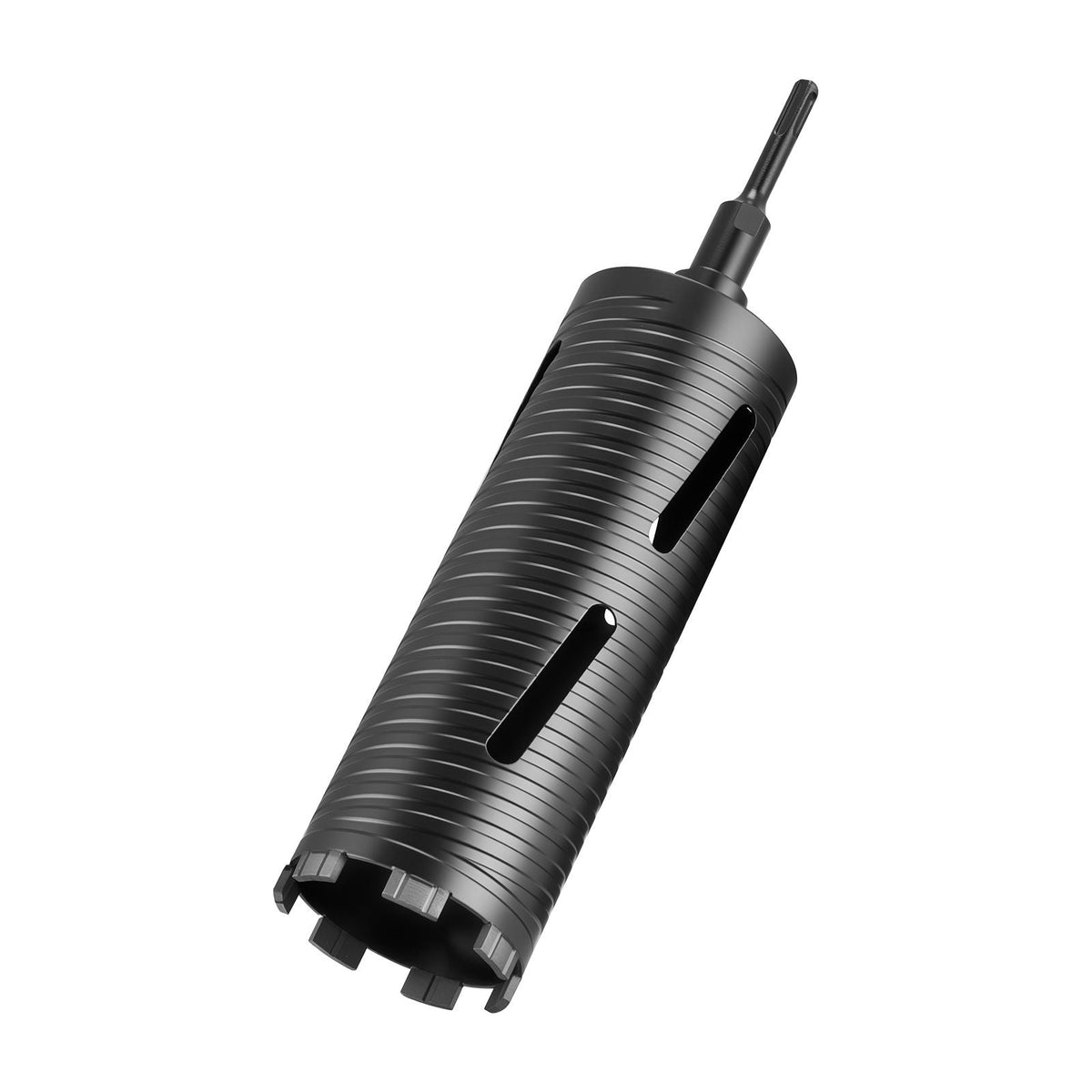 Core Drill Bit, 3-1/2 inch Diameter, 9-1/2 inch Drilling Depth, 5/8-11 Internal Thread, Diamond Dry Coring Bit with 3 Adapters, Pilot Drill and Hex Wrench, for Concrete, Red Bricks, and Masonry