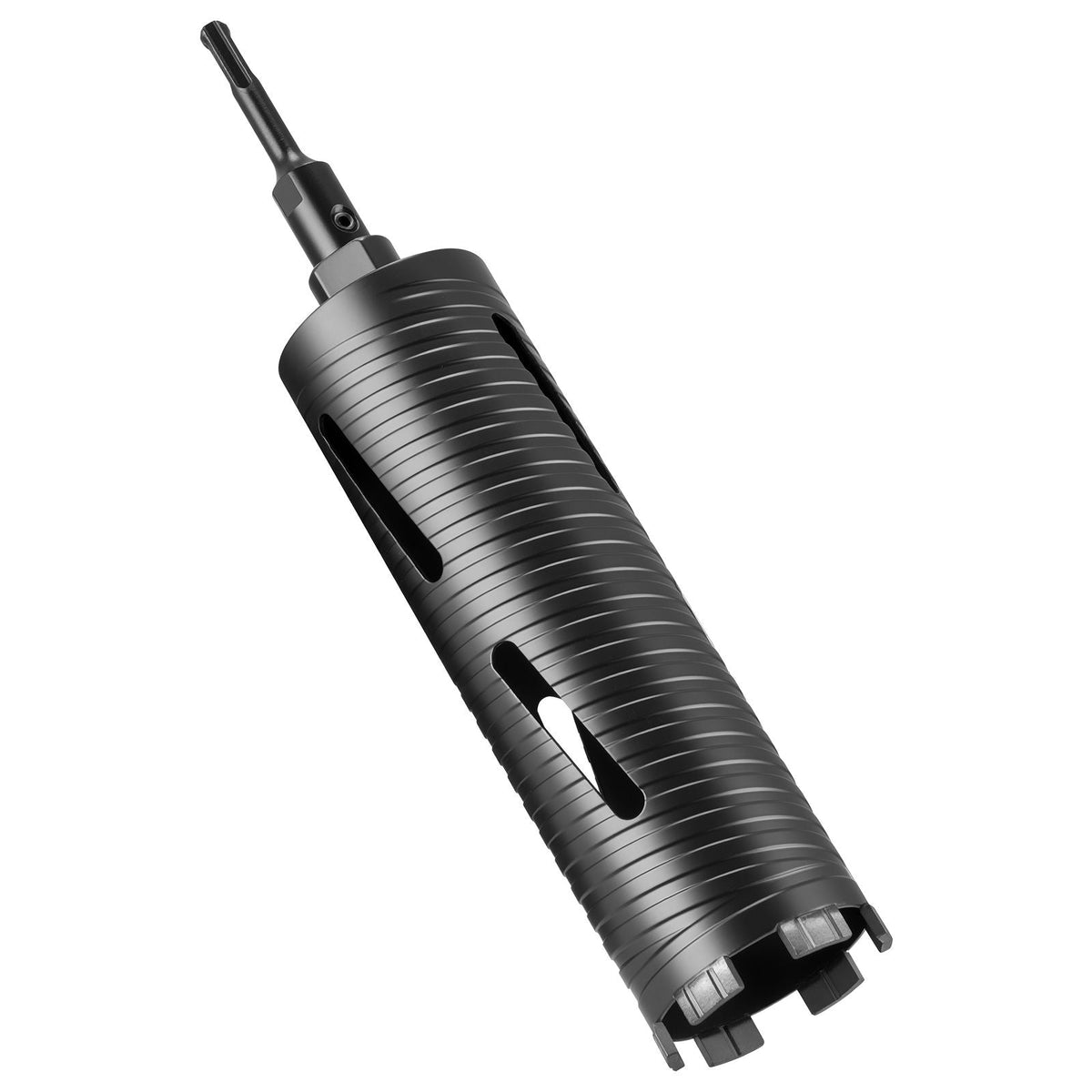Core Drill Bit, 3 inch Diameter, 9-1/2 inch Drilling Depth, 5/8-11 Internal Thread, Diamond Dry Coring Bit with 3 Adapters, Pilot Drill and Hex Wrench, for Concrete, Red Bricks, and Masonry