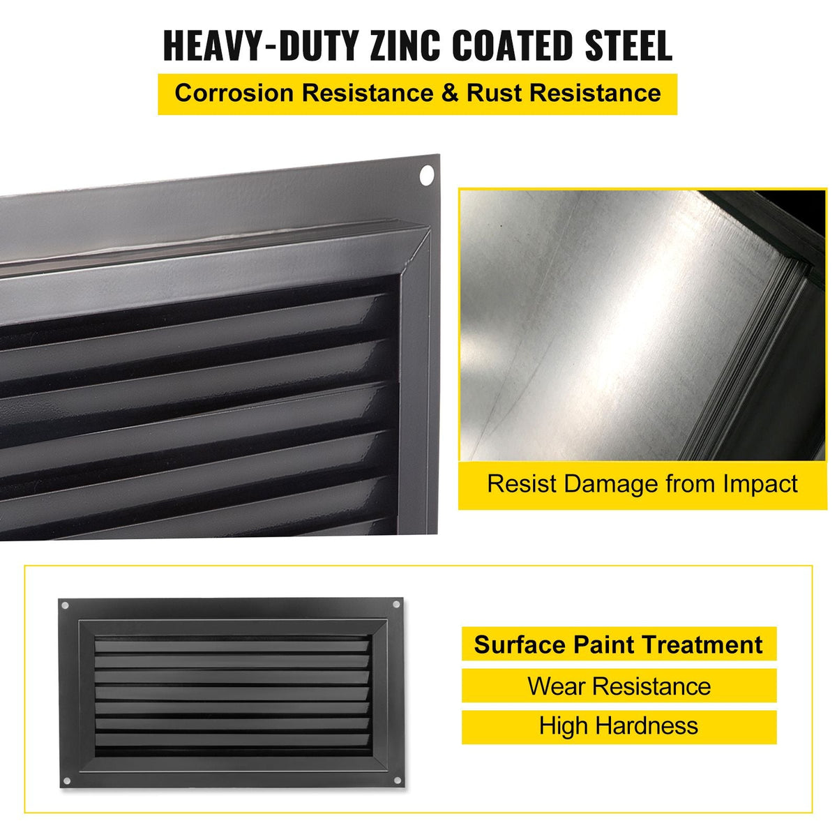 Crawl Space Flood Vent Foundation Flood Vent 8"Height x 16"Width Wall Vent