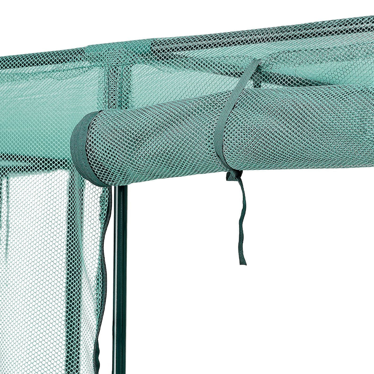 Crop Cage, 7.8 x 3.9 x 5.9 ft Plant Protection Tent with Zippered Door, Wind-Resistant Tall Crop Cage, Easy to Install, Outdoor Raised Bed Cover, Tomato Plant Netting for Garden Patio Lawn