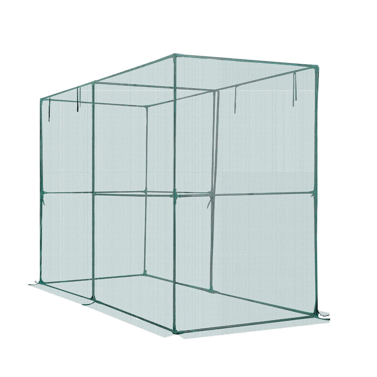 Crop Cage, 7.8 x 3.9 x 5.9 ft Plant Protection Tent with Zippered Door, Wind-Resistant Tall Crop Cage, Easy to Install, Outdoor Raised Bed Cover, Tomato Plant Netting for Garden Patio Lawn