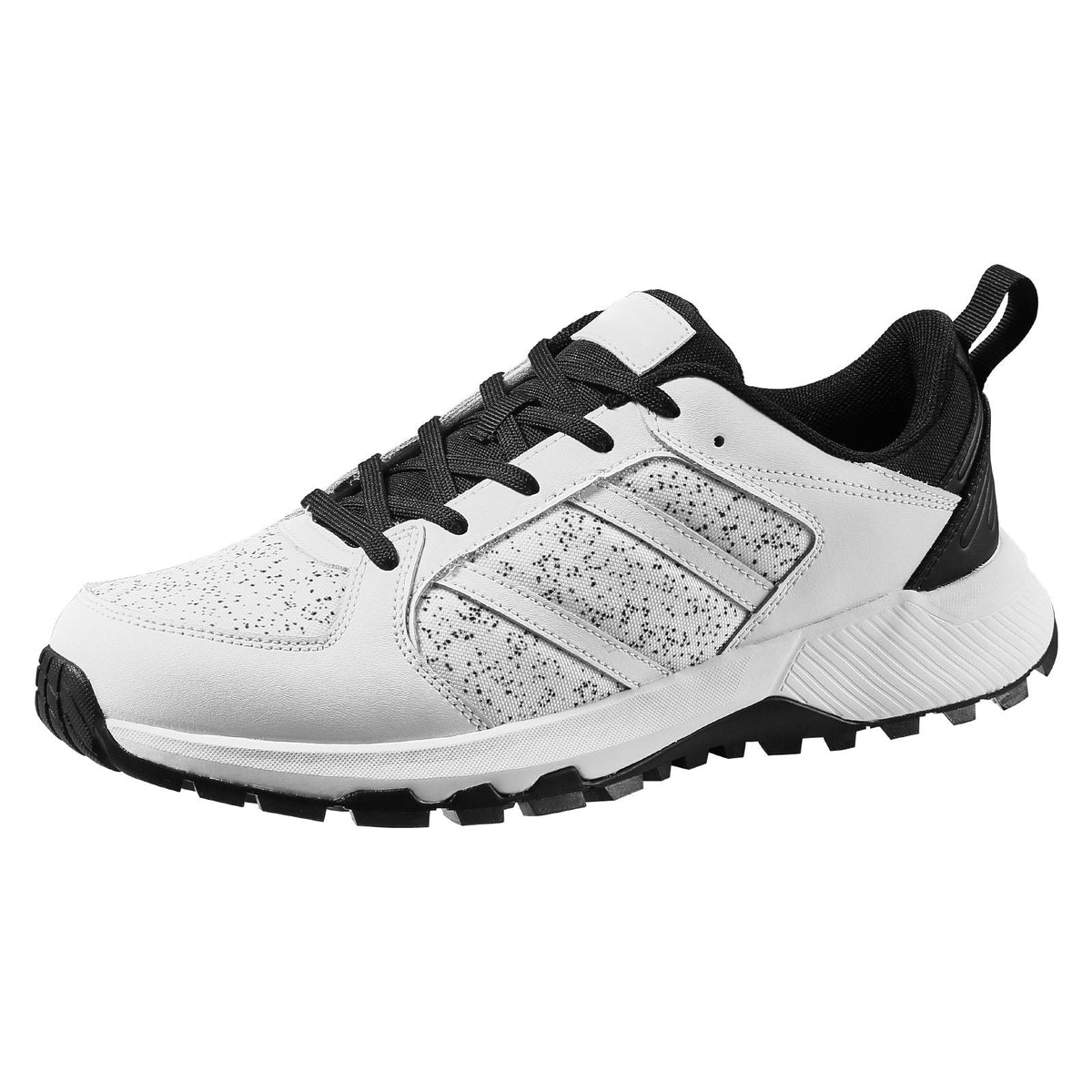 Cross Training Shoes, M Width Sneakers US Size 8, Wide Toe Box Shoes with Arch Support & Adjustable Lace-up, Training Shoes for Running, Gymnastics, Dog Walking, and Weightlifting (White)